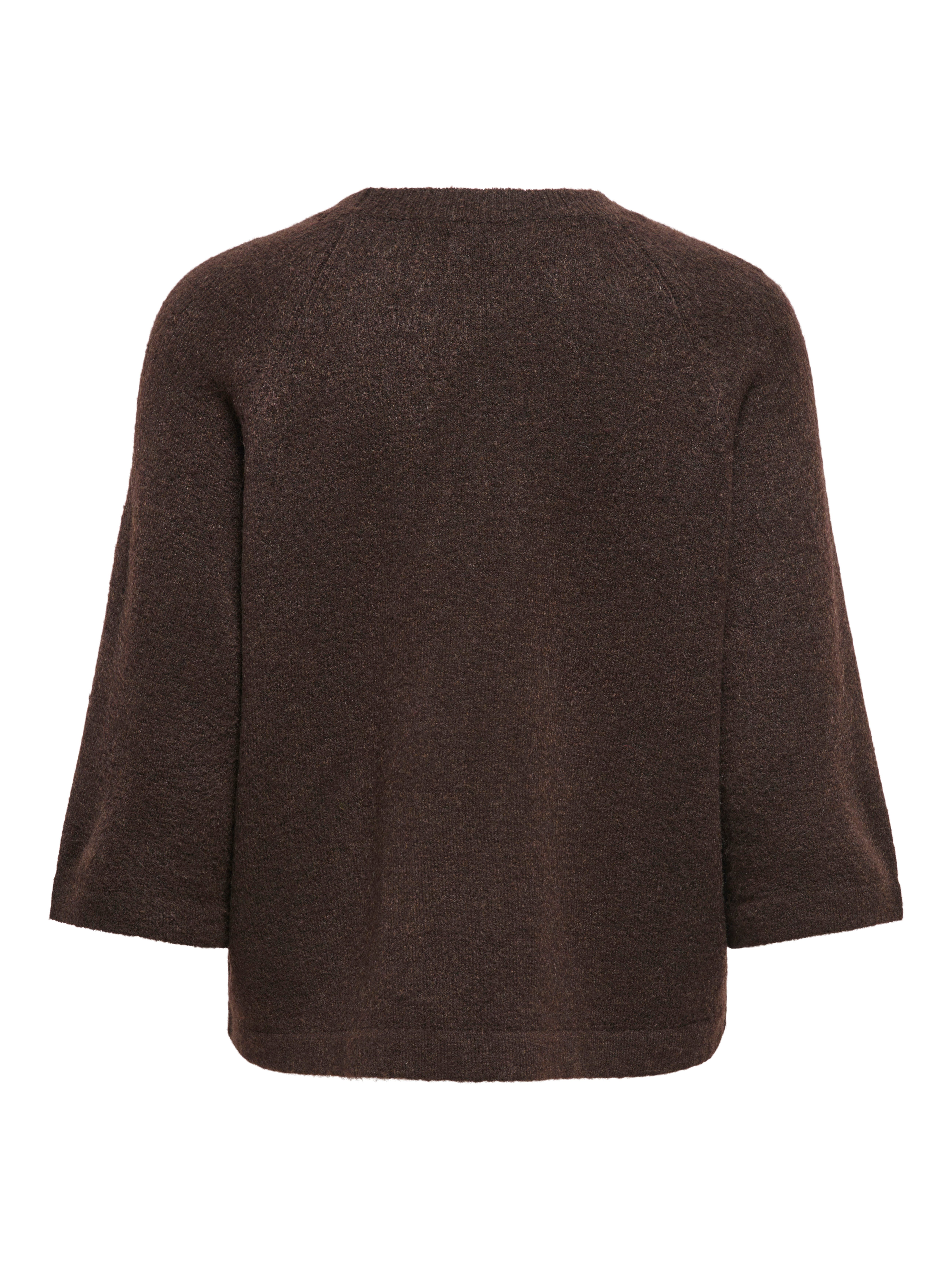 ONLY Strickpullover ONLSIMONI 3/4 PULLOVER KNT NOOS Materialmix, regular fit