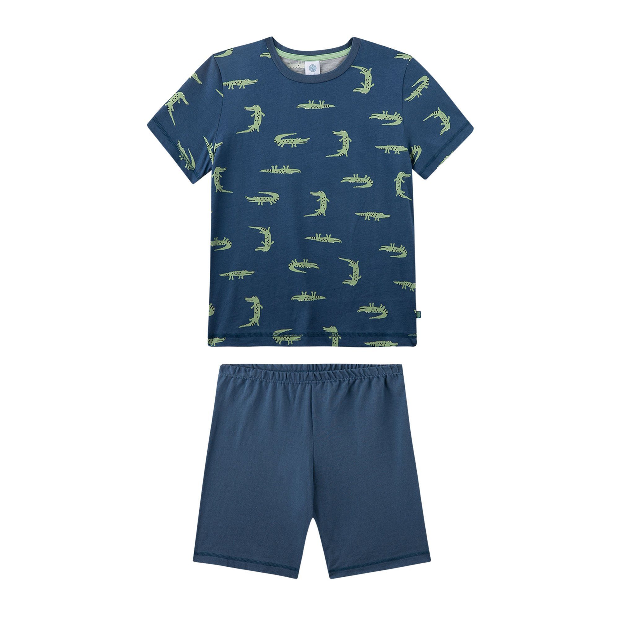 Sanetta Pyjama Jungen Pyjama Baumwolle Pyjama kurz Krokodil (2 tlg)