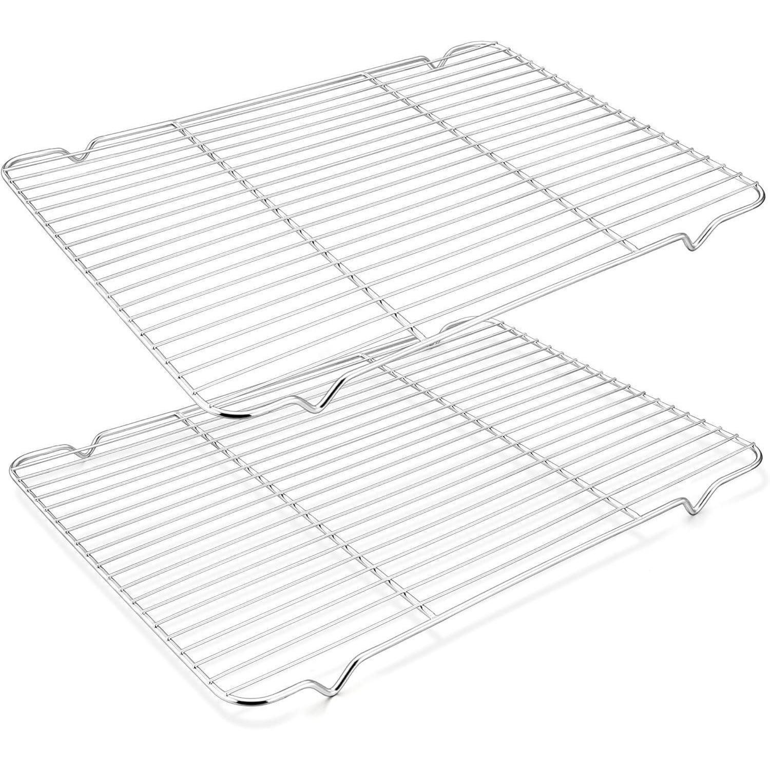 LuxusKollektion Abkühlgitter Abkühlgitter Edelstahl Groß Backgitter 2er Set 42 x 29,2 x 2 cm - Zum