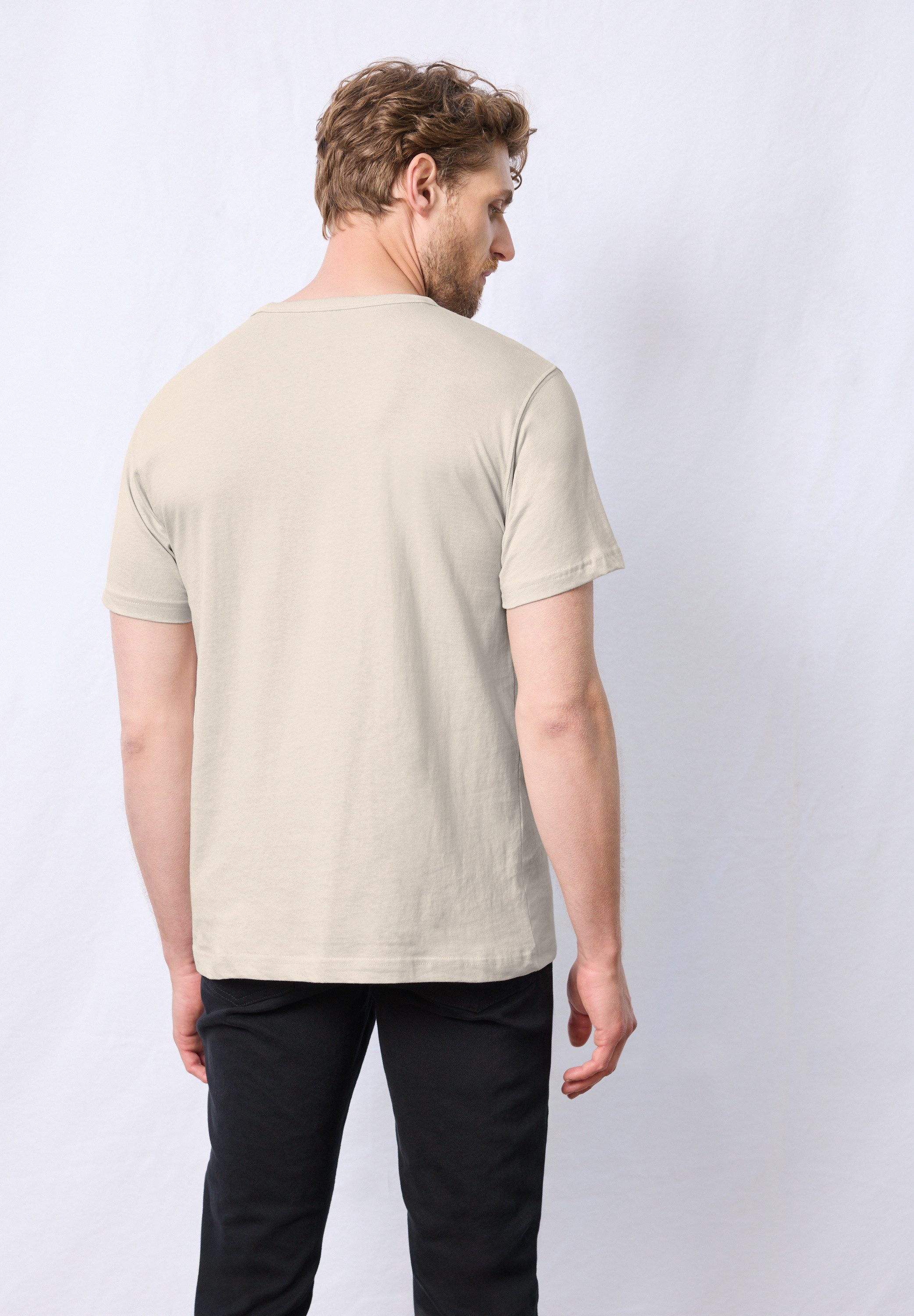 STREET ONE MEN T-Shirt mit Rundhalsausschnitt günstig online kaufen
