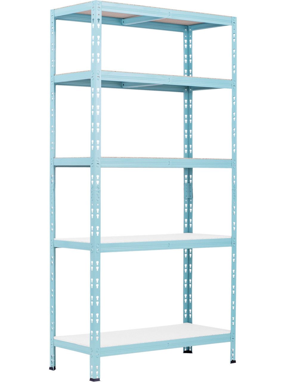 Trend Line Schwerlastregal Schwerlastregal Stahl 180 x 90 x 40 cm 5 Holzböd günstig online kaufen