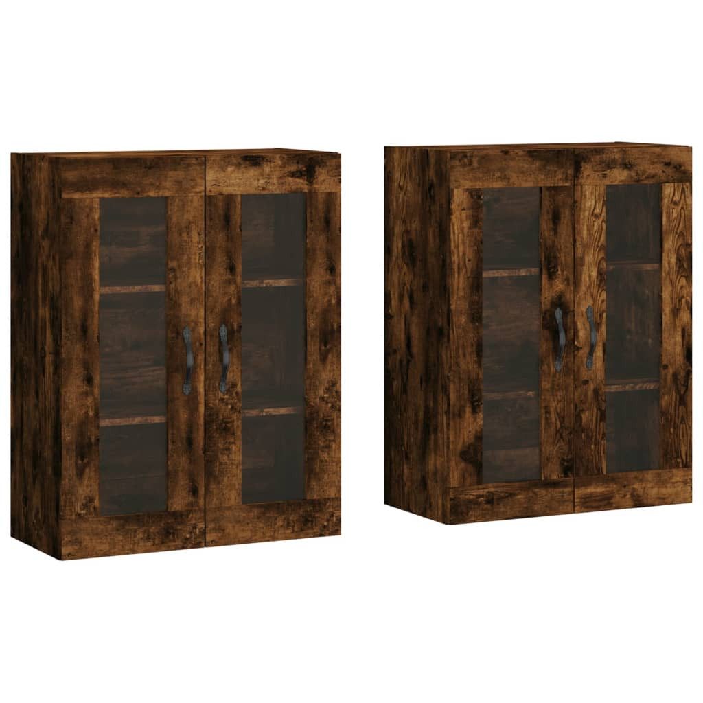 vidaXL Sideboard Wandschränke 2 Stk. Räuchereiche günstig online kaufen
