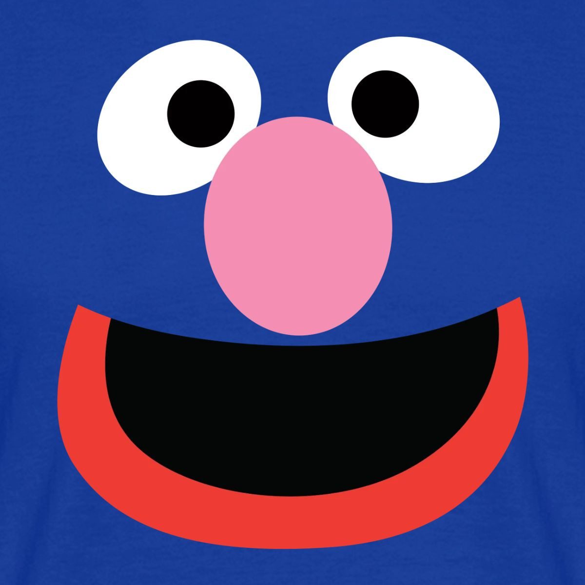 Spreadshirt T-Shirt Sesamstraße Grobi Gesicht Karneval Männer T-Shirt (1-tlg)