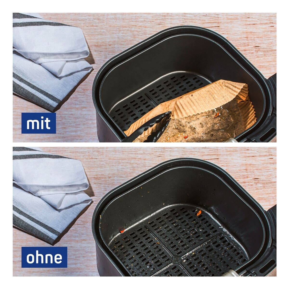 Toppits Backpapier, Ø 20 cm, für Airfryer