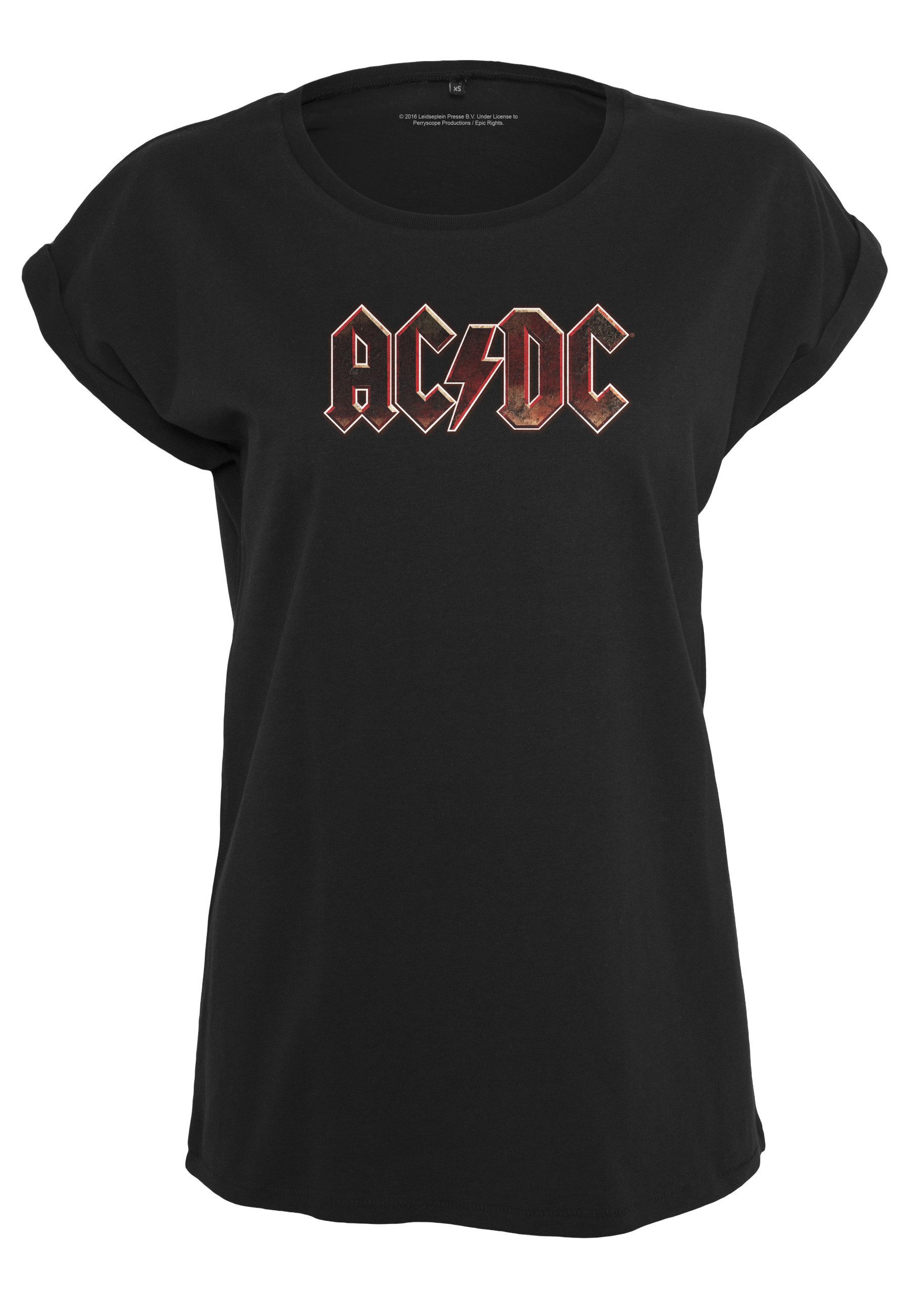 Merchcode Kurzarmshirt Merchcode Damen Ladies AC/DC Voltage Tee (1-tlg)