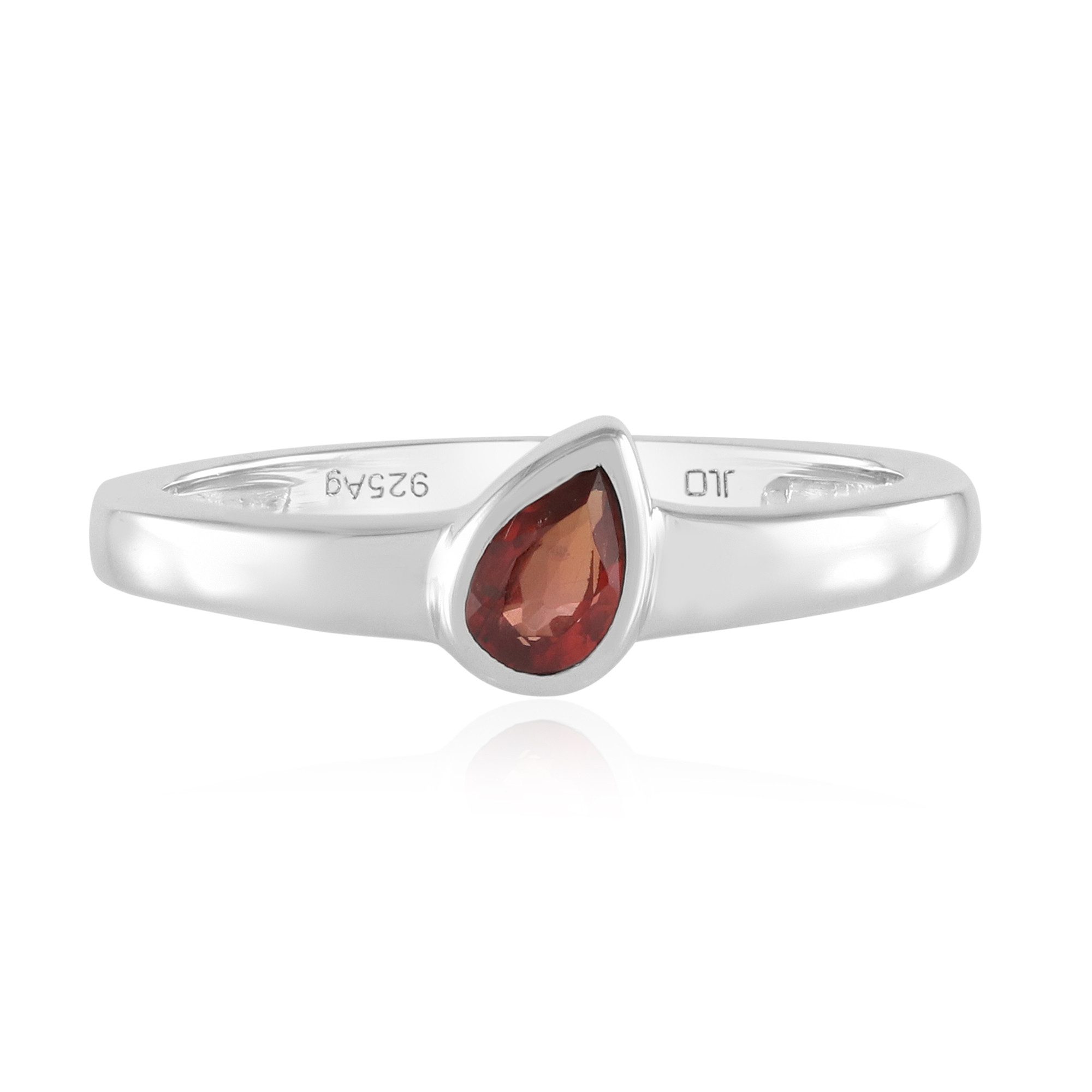 Cavill Solitärring Tansania Rubin Ring 0,215 ct Tropfen Silber Platin Damen Schmuck (1-tlg)