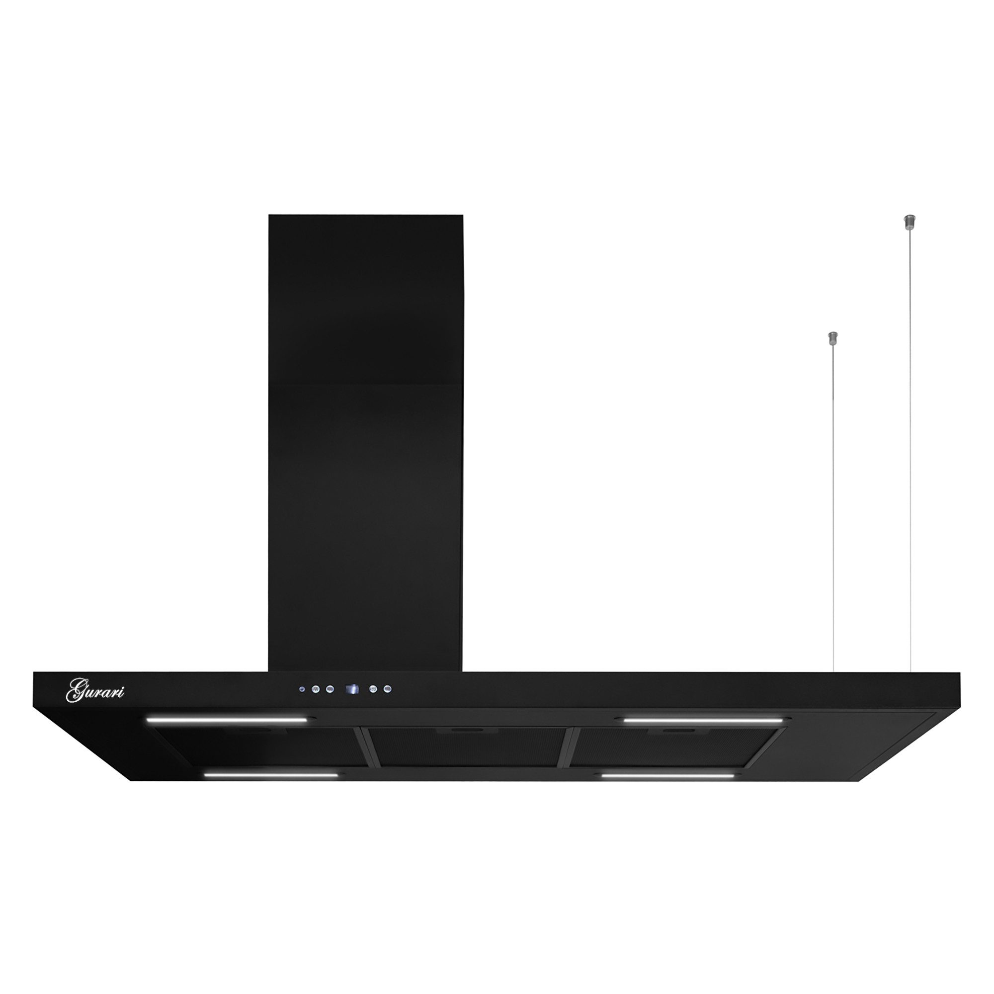 GURARI Inselhaube GCH 793.R Diamond Eco BL Dunstabzugshaube Insel 116 cm Serie Diamond Eco GCH 793.R Diamond Eco BL Dunstabzugshaube Insel 116 cm, Dunstabzugshaube 116 cm, Ablage rechts, 850 m³/h, Deckenhaube