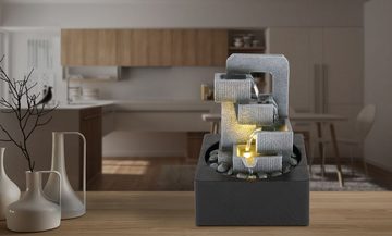 Globo Tischleuchte Tischleuchte LED Wohnzimmer Tischbrunnen mit Beleuchtung Tischlampe