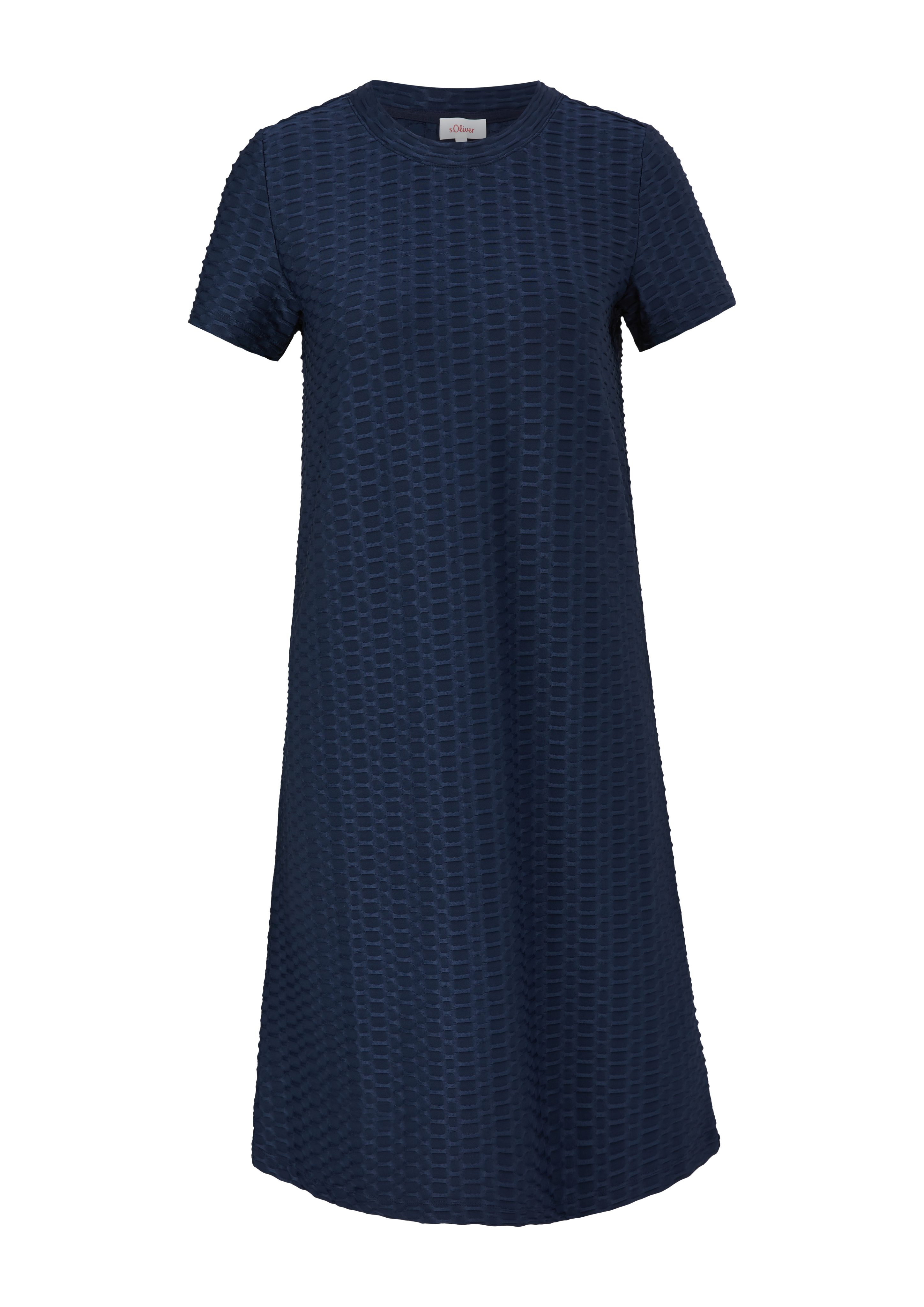 Shirt-Kleid mit Strukturmuster s.Oliver Minikleid