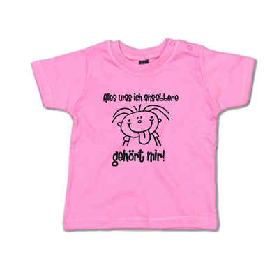 G-graphics T-Shirt Alles was ich ansabbere gehört mir! Baby T-Shirt, mit Spruch / Sprüche / Print / Aufdruck