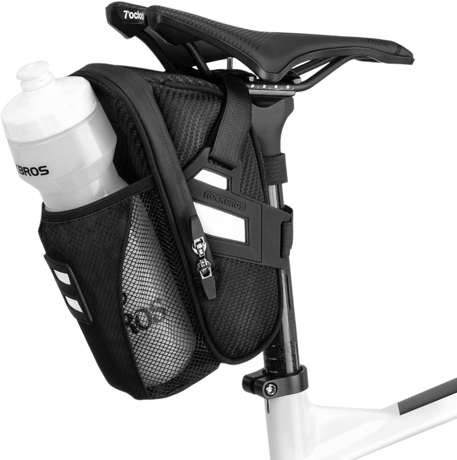 ROCKBROS Fahrradtasche Wasserdichte Satteltasche mit Flaschenhalter