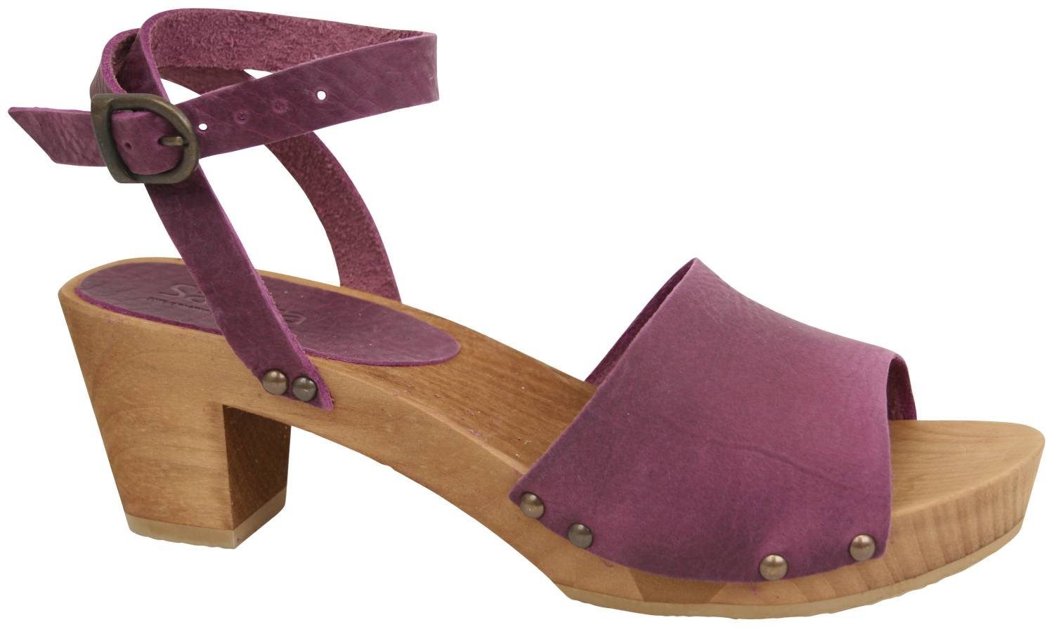 Sanita Sanita Wood Yara Square Flex Sandal Clog