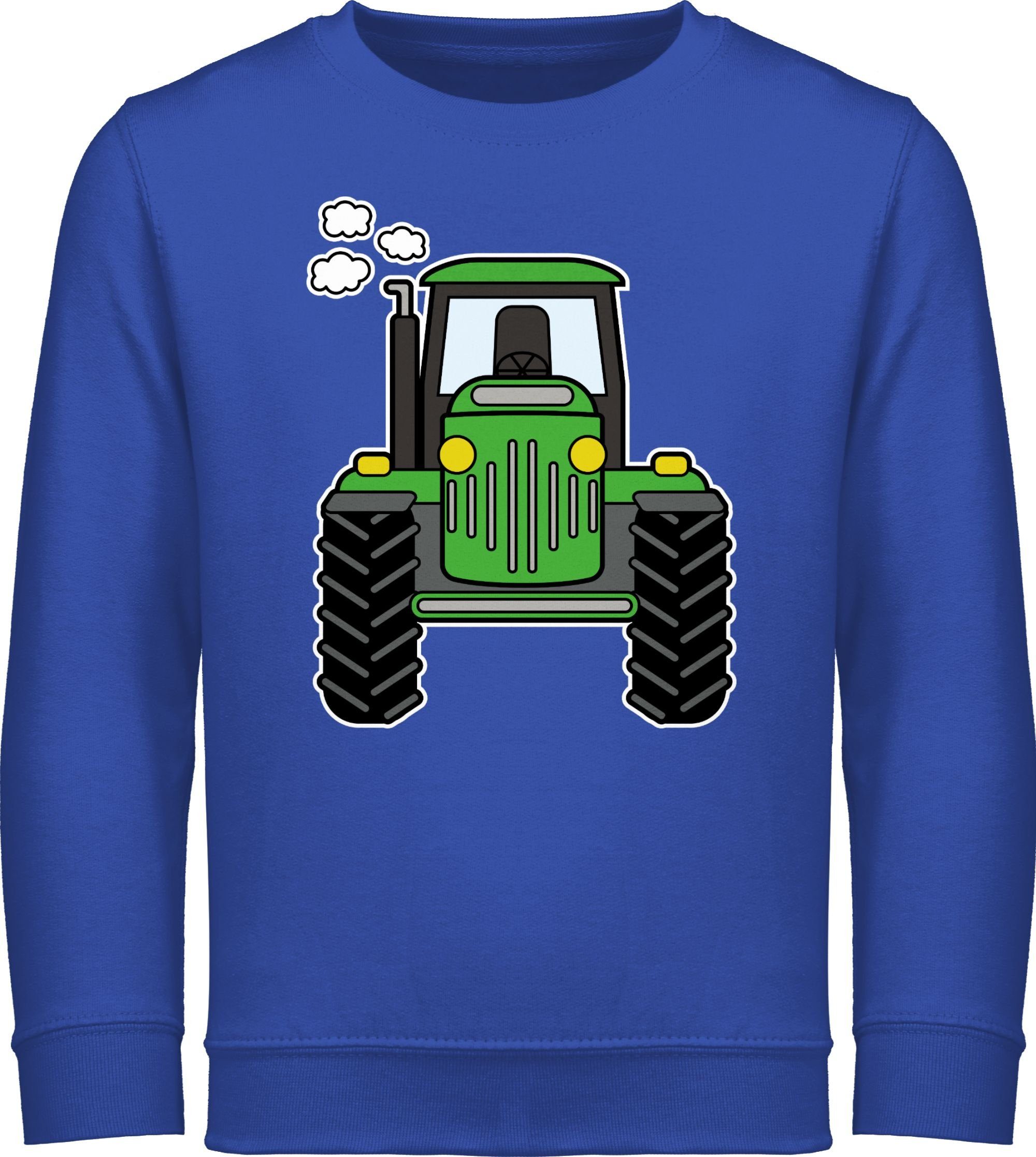 Shirtracer Sweatshirt Traktor Front Traktor 1 Royalblau
