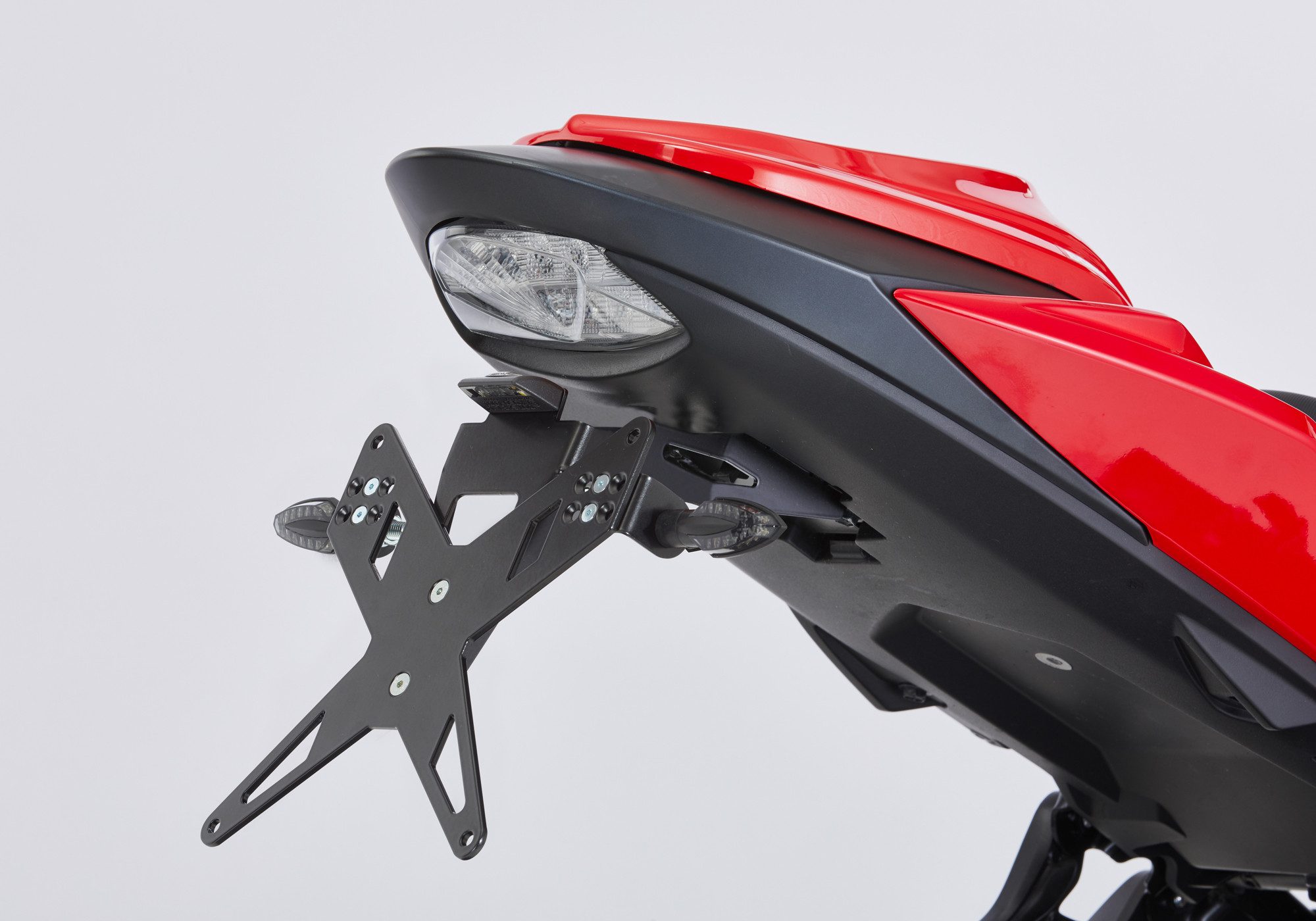 PROTECH Auspuff-Flexrohr Kennzeichenhalterset inkl. Reflektor und Kennzeichenbeleuchtung Edels