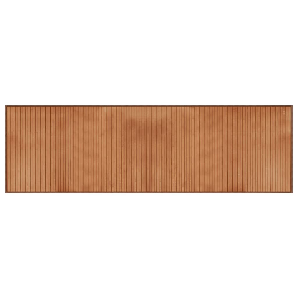Teppich 60 x 200 cm Teppich Rechteckig Natur 60x200 cm Bambus