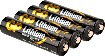 GP Batteries AAA Lithium 1,5V 4 Stück Batterie, FR03 (1,5 V, 4 St)