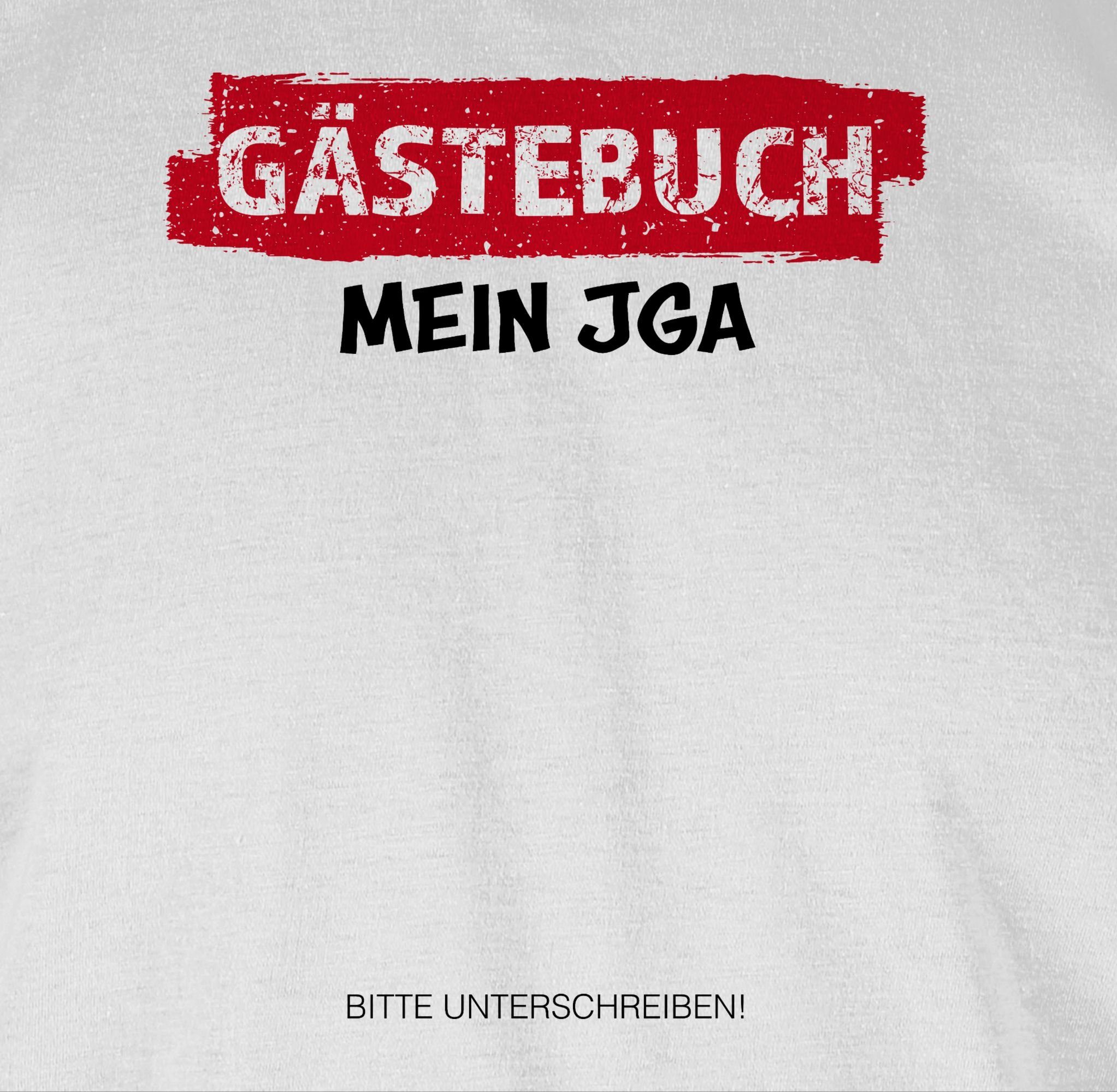 Shirtracer T-Shirt JGA Gästebuch I Unterschreiben Gäste JGA Männer