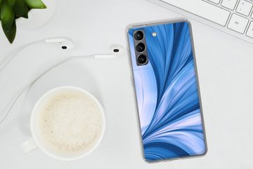 MuchoWow Handyhülle Blau - Abstrakt - Design, Phone Case, Handyhülle Samsung Galaxy S21 Plus, Silikon, Schutzhülle