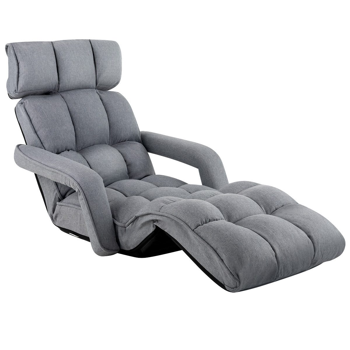 COSTWAY Relaxliege, 6-Fach einstellbar,mit Armlehne,gepolstert,klappbar günstig online kaufen