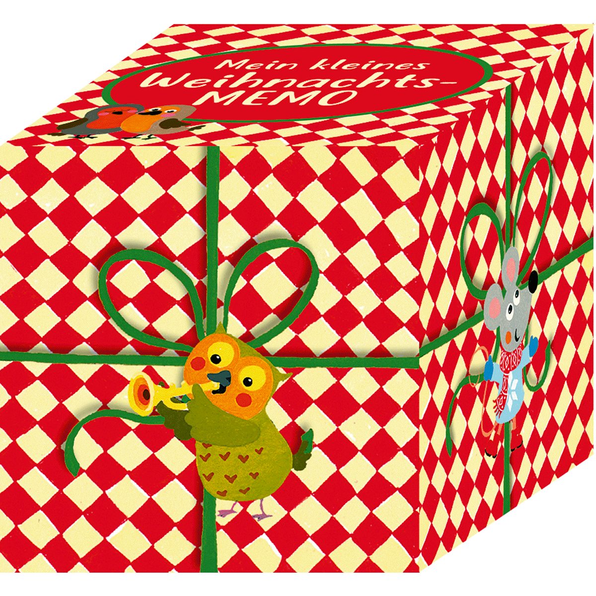 Adventskalender Memo-Adventskalender – Bunte Weihnachtseisenbahn der Tiere
