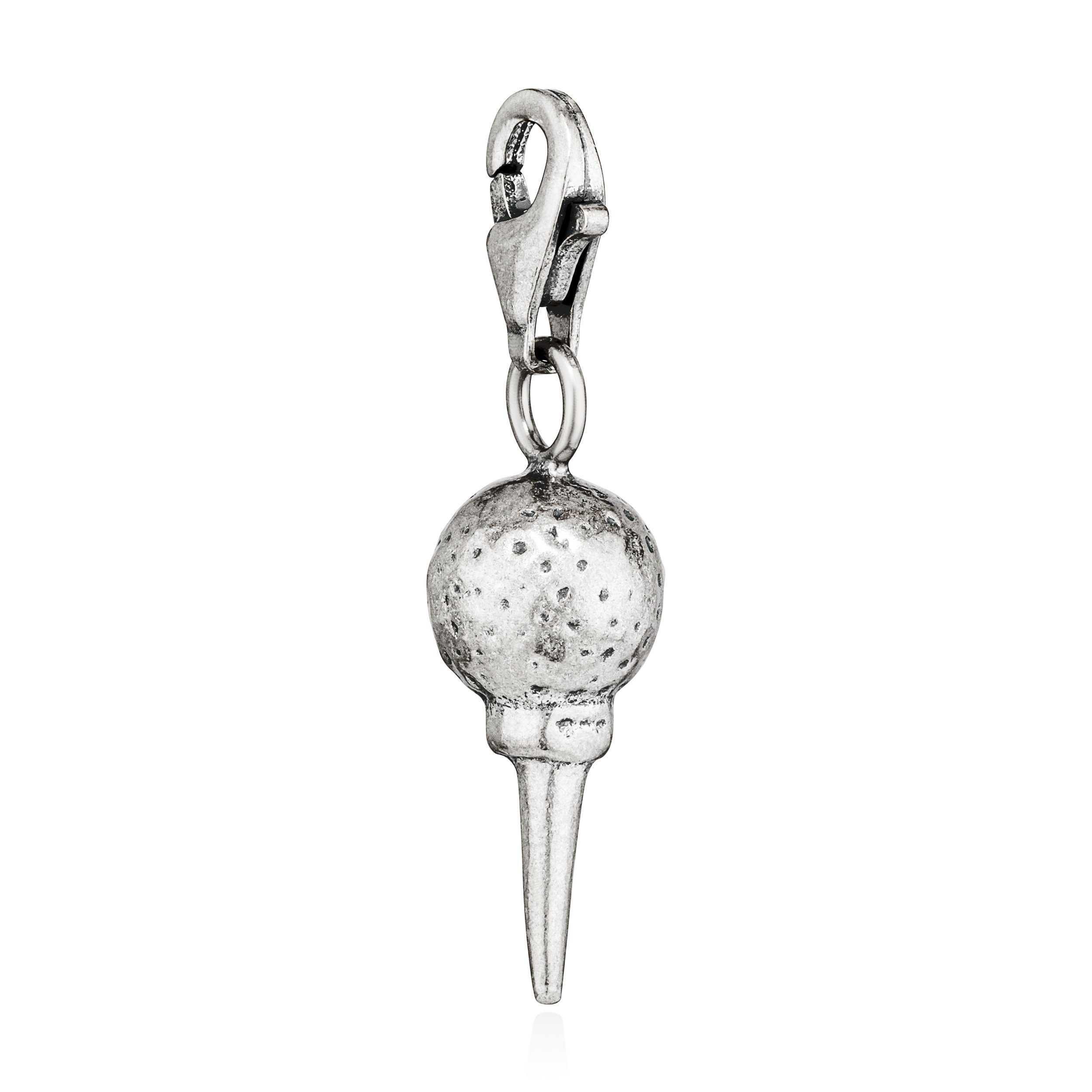 Tali 925 17x8mm Eistüte Kettenanhänger mit Amulett Kugeln Charm-Anhänger Silber antik NKlaus
