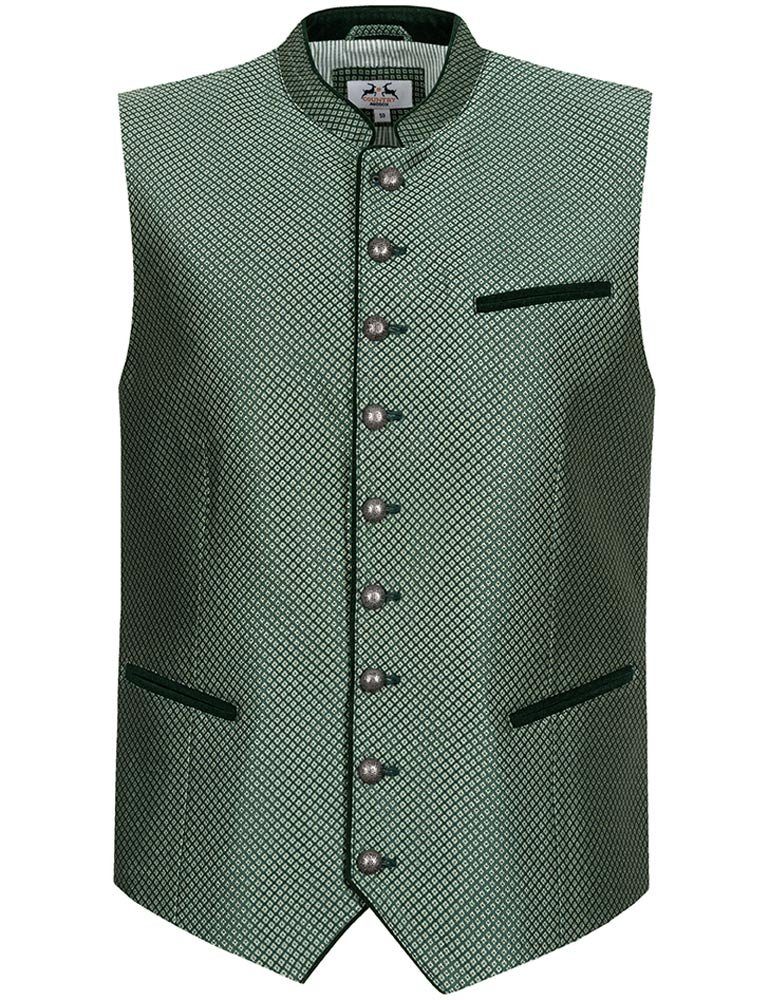 Maddox Trachtenweste Glänzende Herrenweste 'Elbe', Grün günstig online kaufen