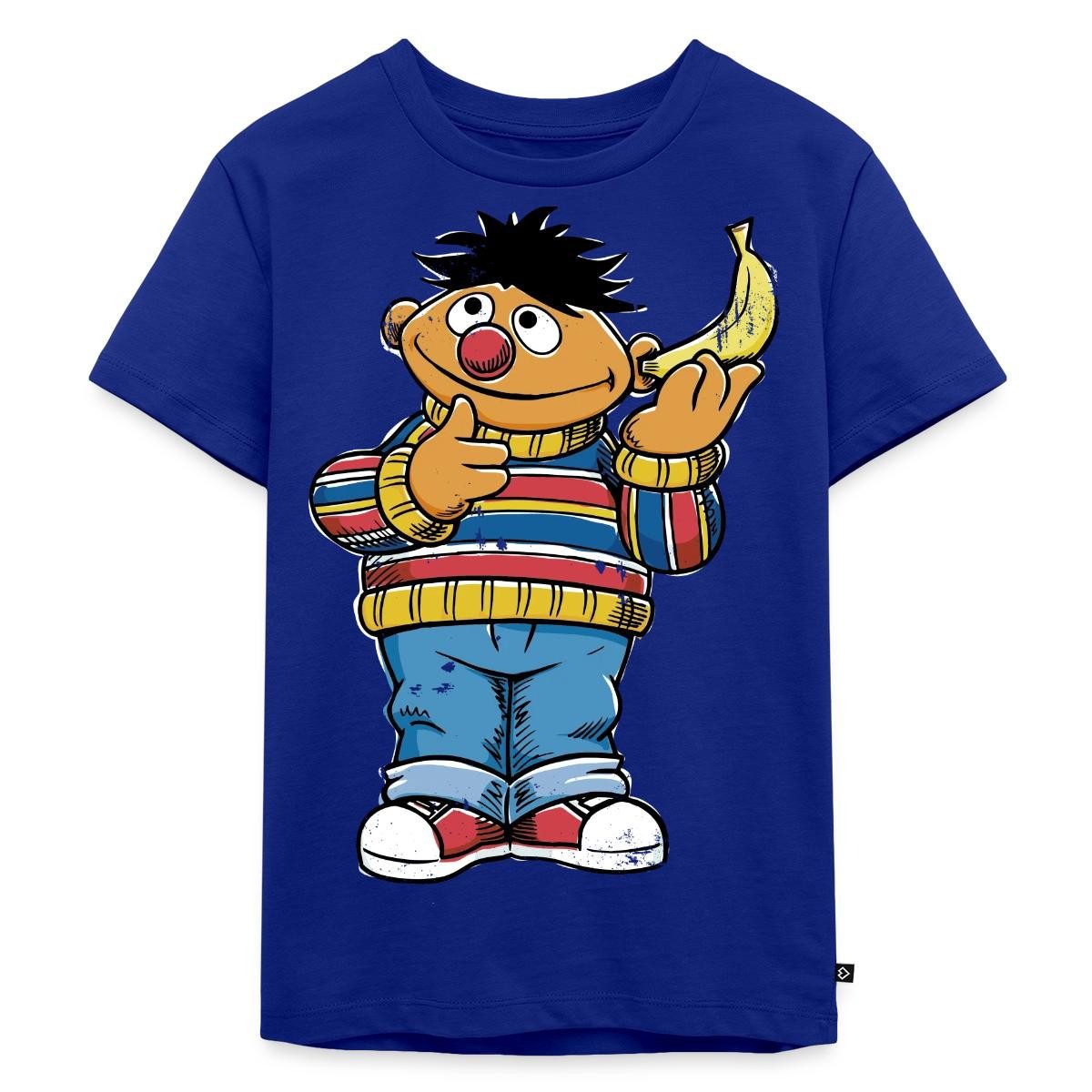 T-Shirt Sesamstraße Ernie am Bananentelefon Kinder Premium T-Shirt