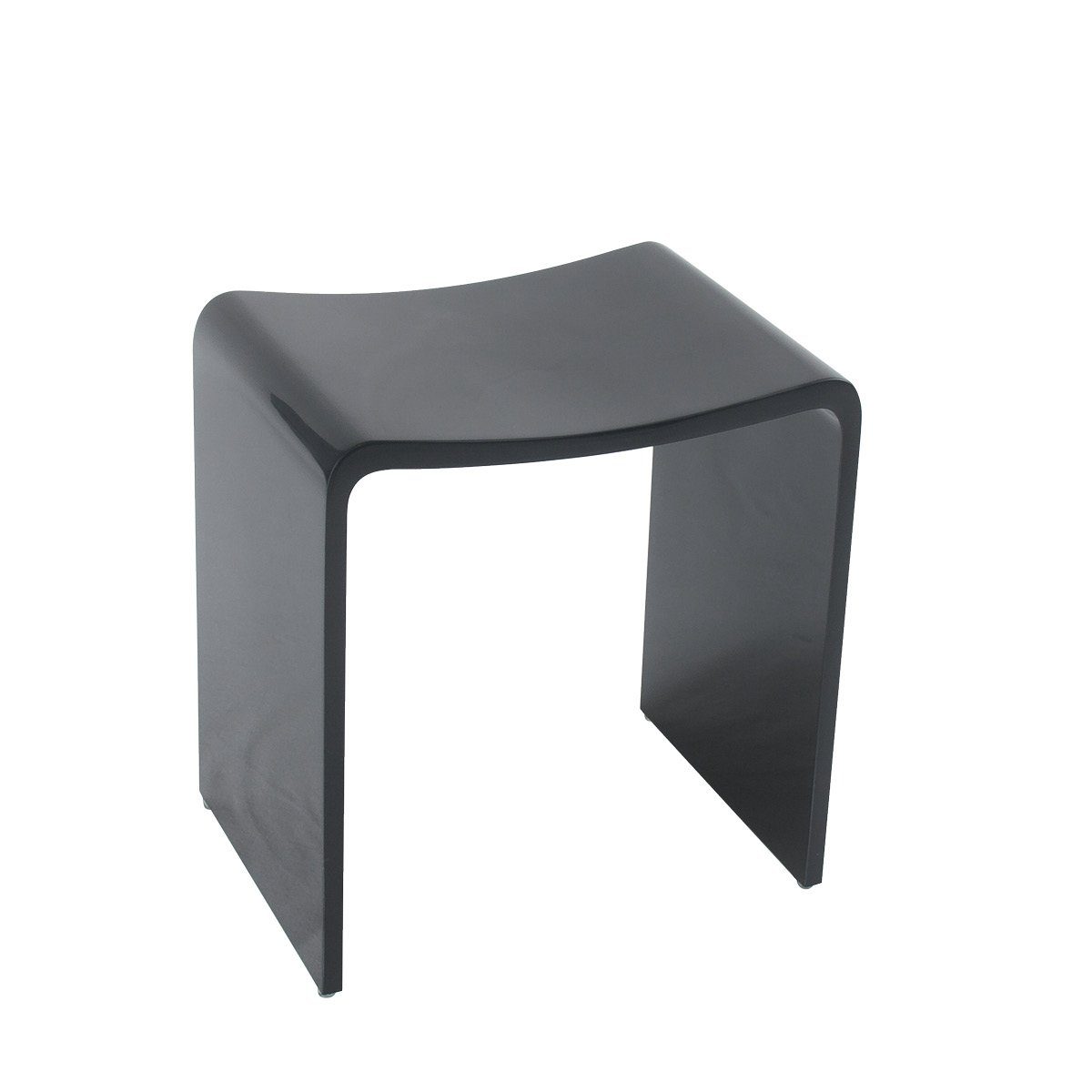KZOAO Duschhocker Design Spa Badhocker aus Mineralguss Modell "Rom", belastbar bis 150 kg