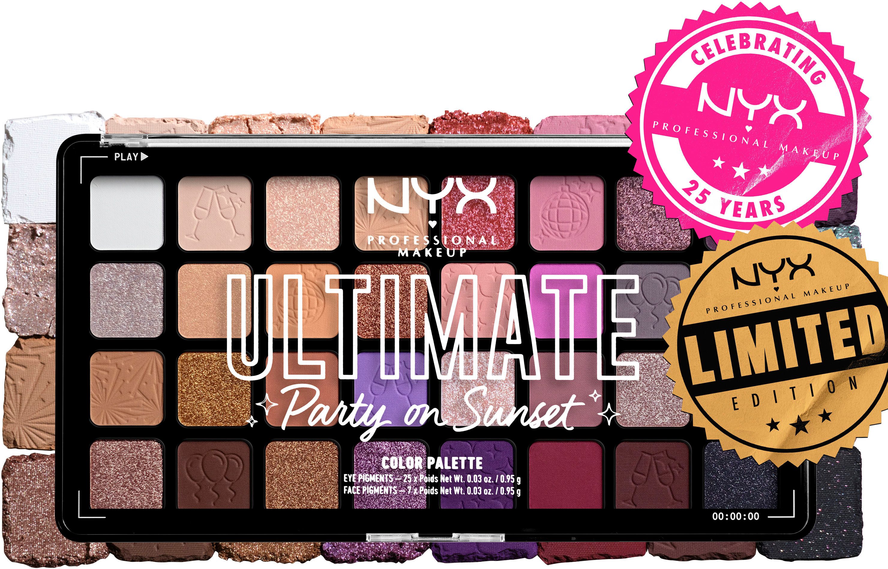 NYX PROFESSIONAL MAKEUP Lidschatten-Palette ULTIMATE SHADOW PALETTE, mit 32 Farben