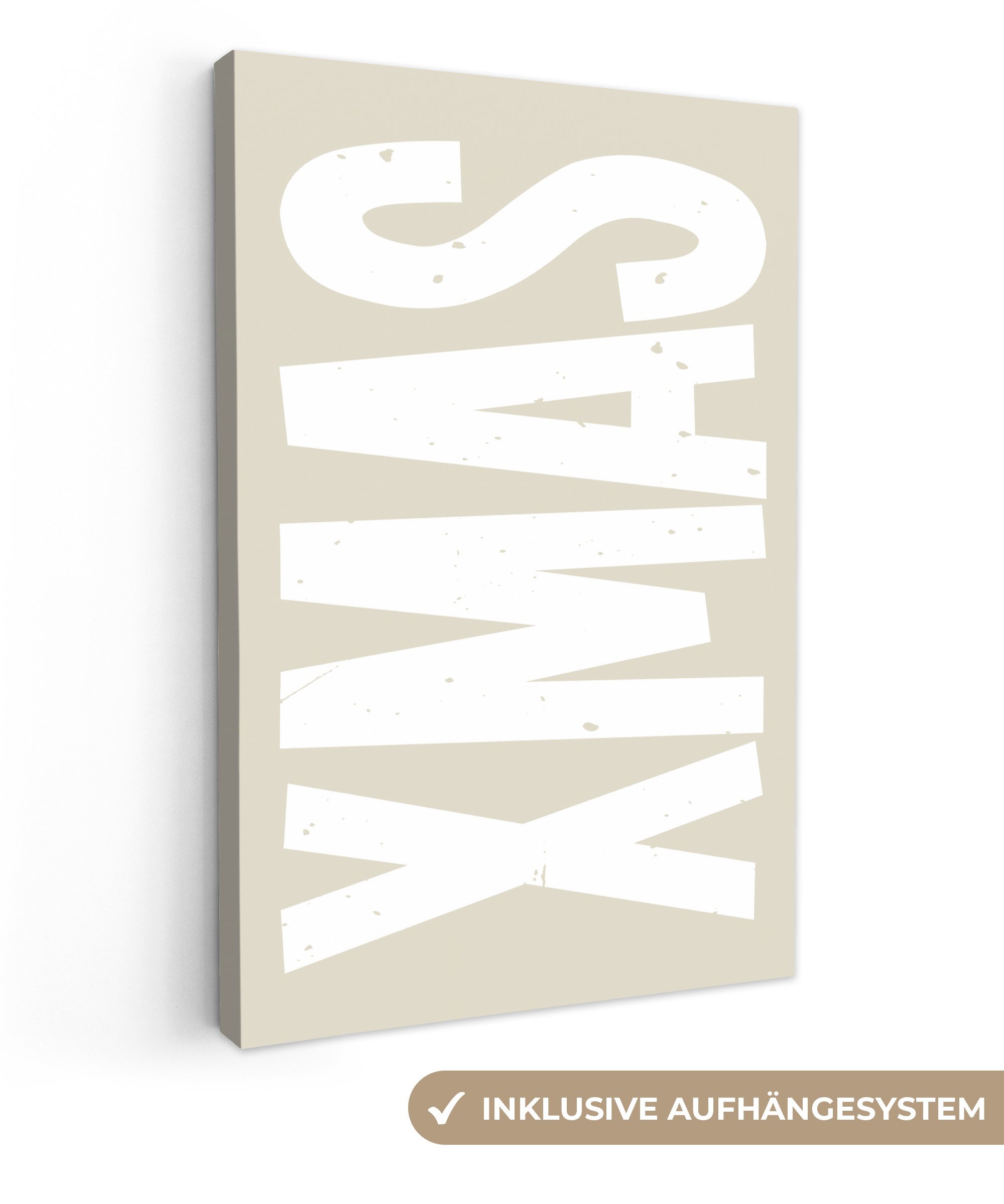 OneMillionCanvasses® Leinwandbild Xmas - Weihnachten - Japandi - Weihnachts günstig online kaufen