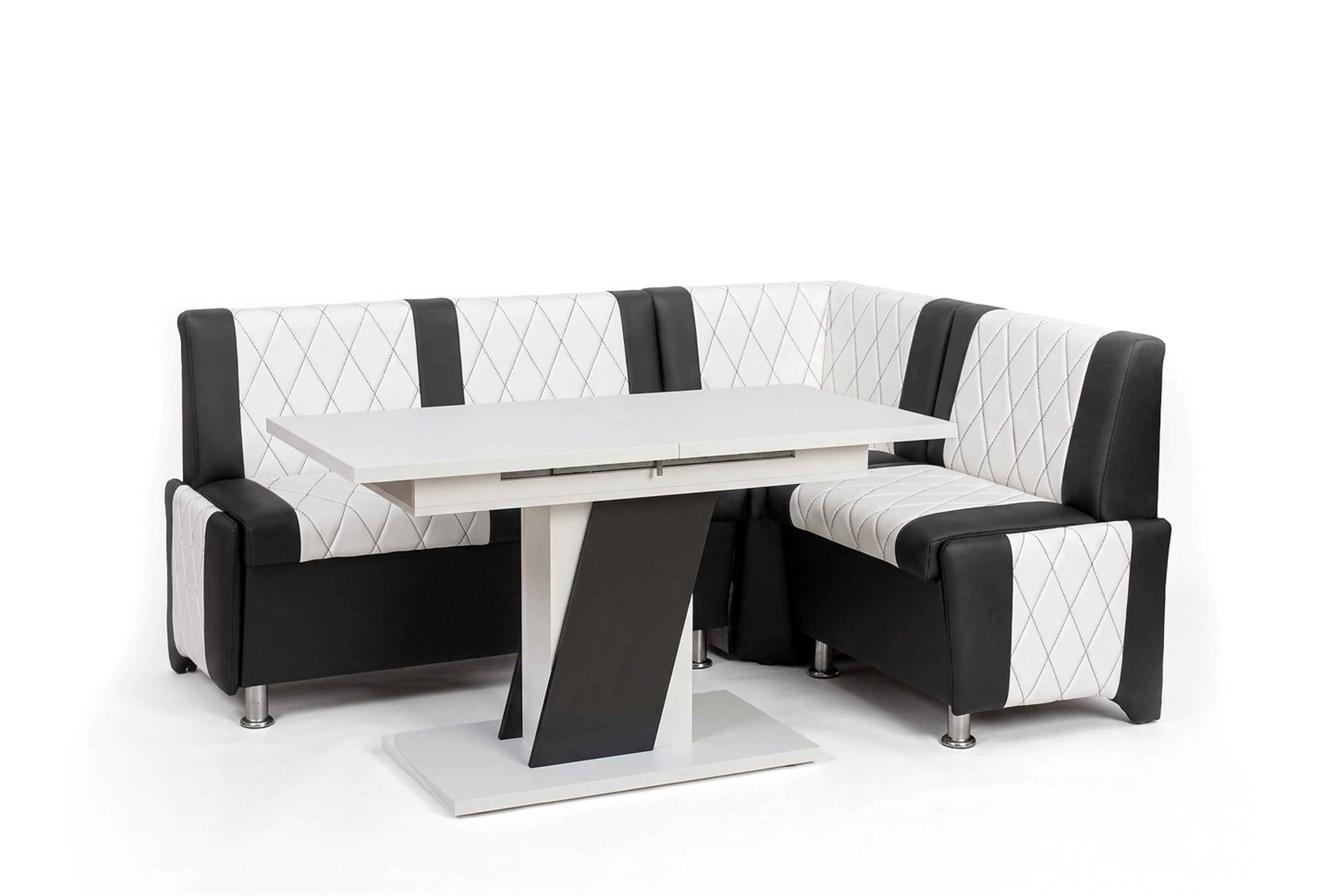 Rodnik Eckbankgruppe Polin mit ausziehbarem Tisch, (2-tlg), beidseitig, moderne Optik, gepolstert, pflegeleicht