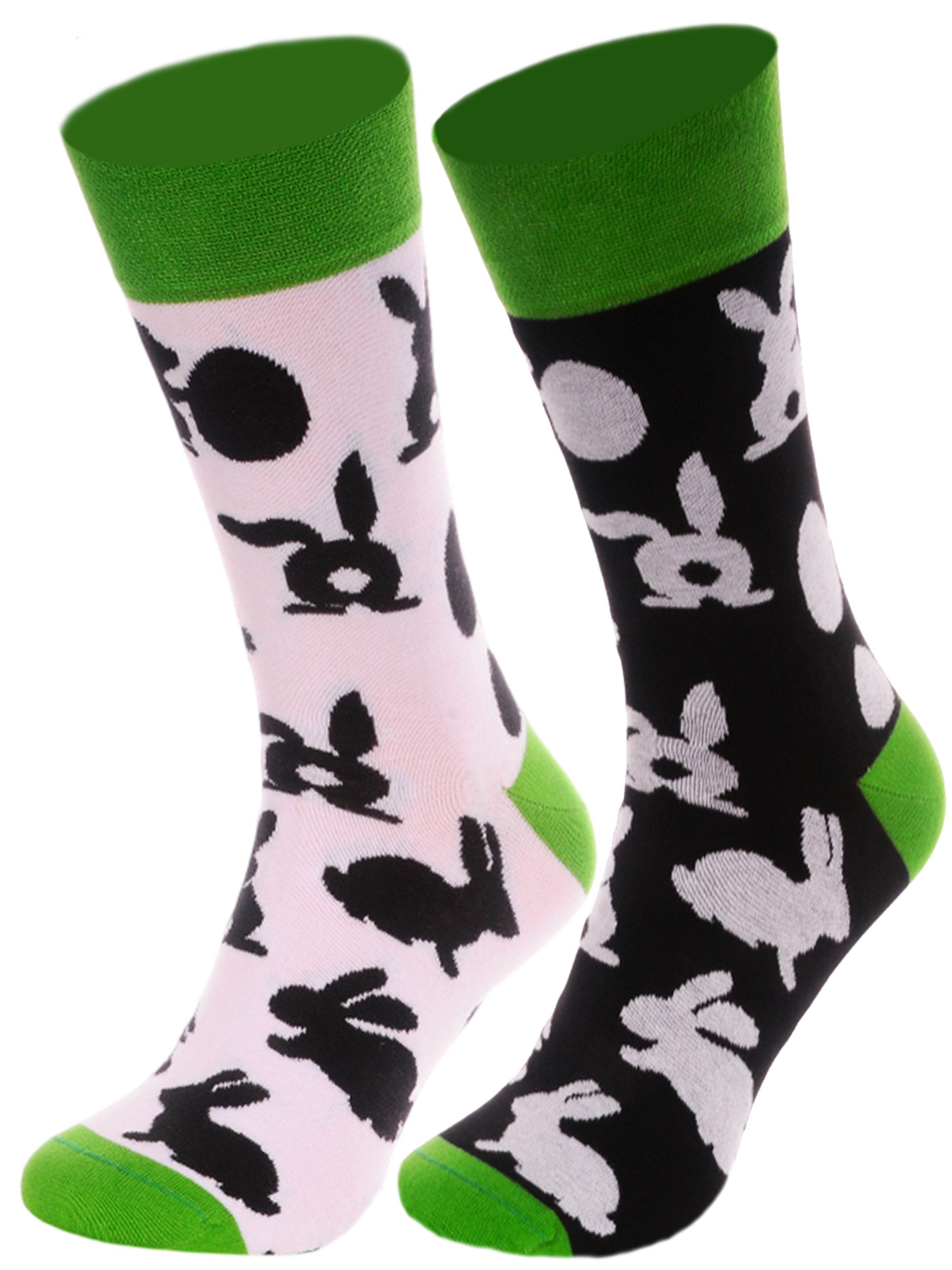 Martinex Socken 1 Paar Freizeitssocken socks mit Hasen lustig nahtlos mit Häschen, Kaninchen, 35 36 37 38 39 40 41 42 43 44 45