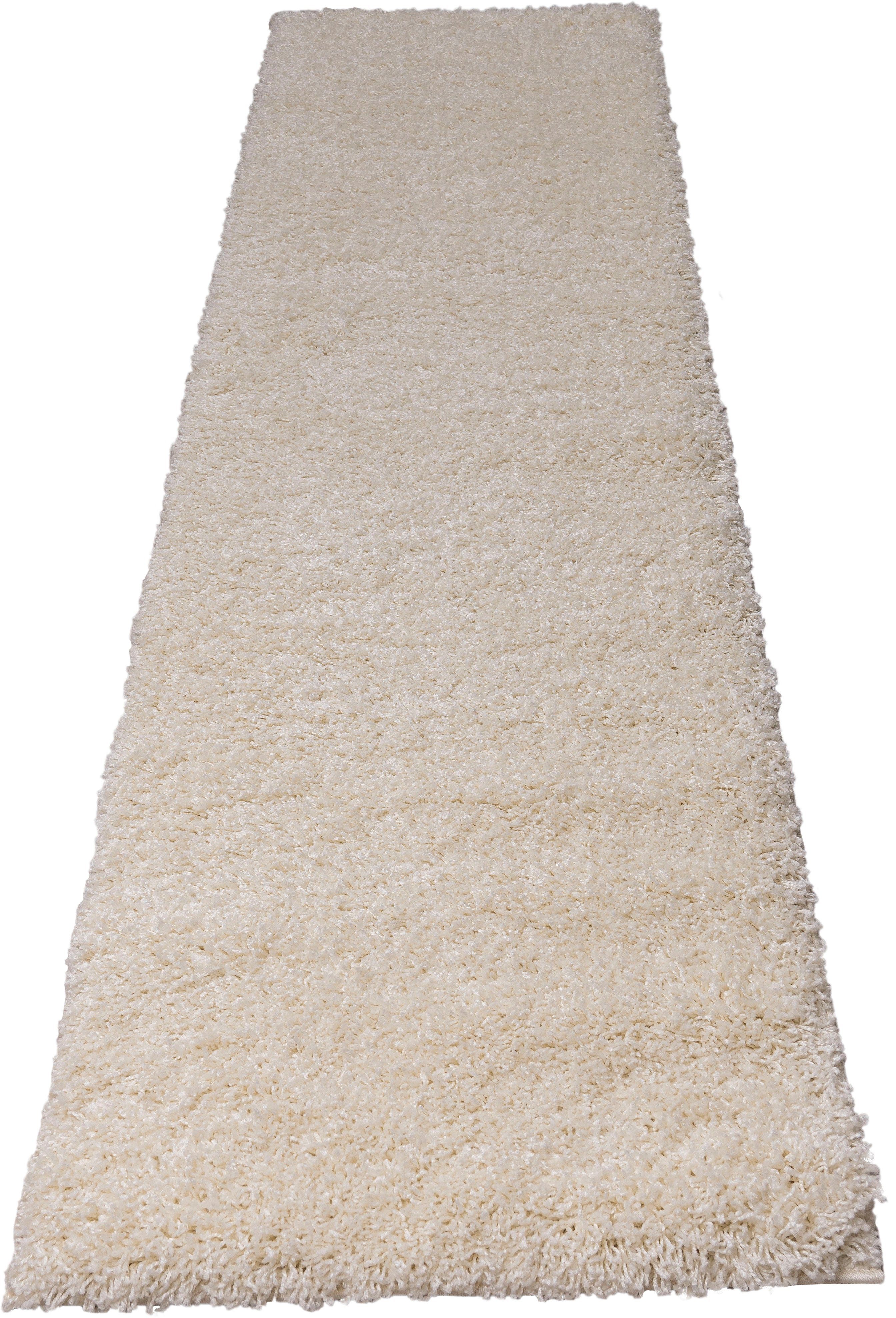 Bruno Banani Hochflor-Teppich Shaggy Soft, rechteckig, Höhe: 30 mm, gewebt, Uni Farben, besonders weich und kuschelig, Kundenliebling – Bild 3 von 5