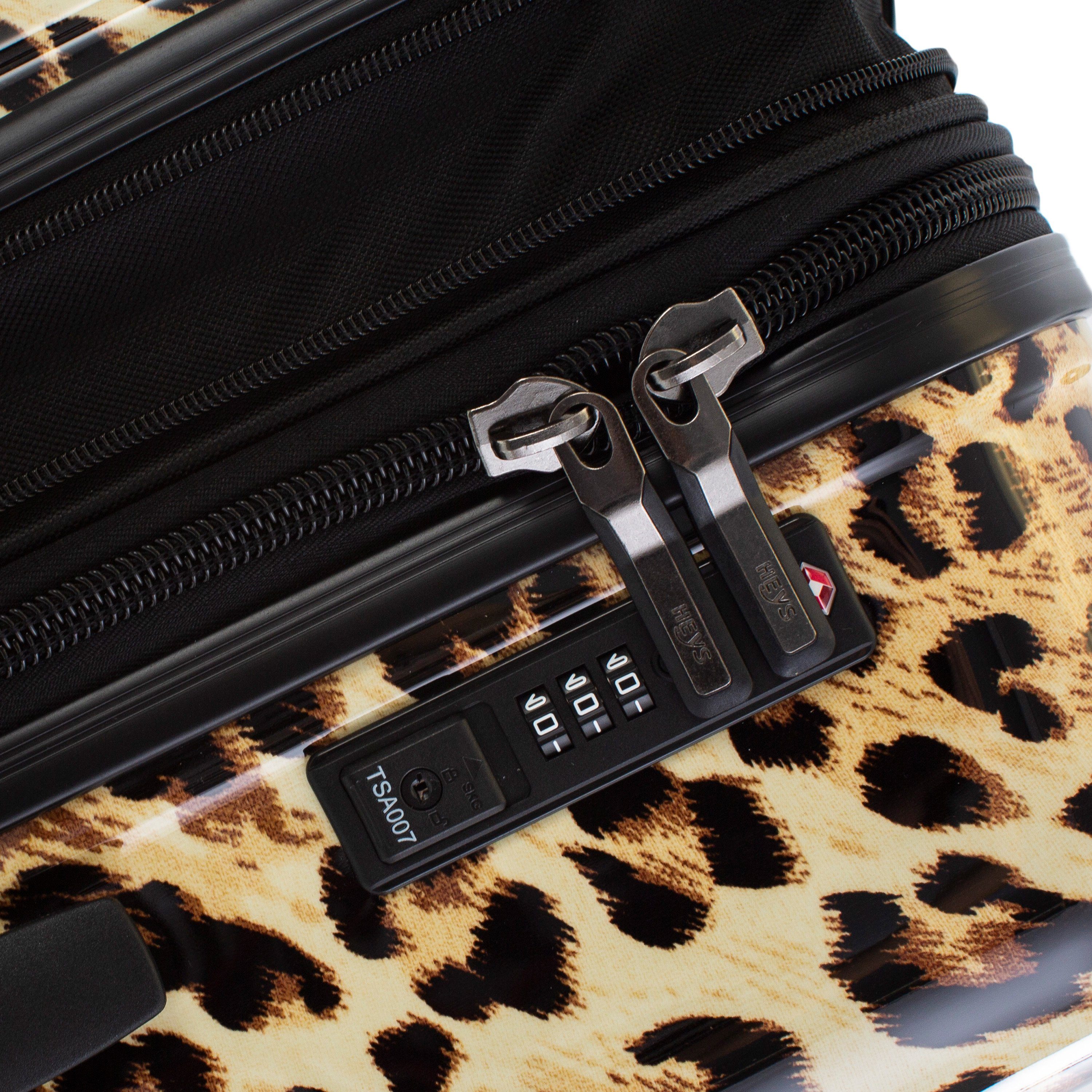 Heys Hartschalen-Trolley Leopard, 76 cm, 4 Rollen, Heys Reisegepäck TSA Schloss Volumenerweiterung