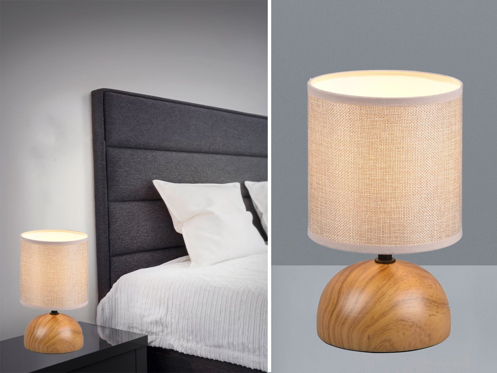Reality Leuchten Nachttischlampe, Dimmfunktion, LED wechselbar, günstig online kaufen