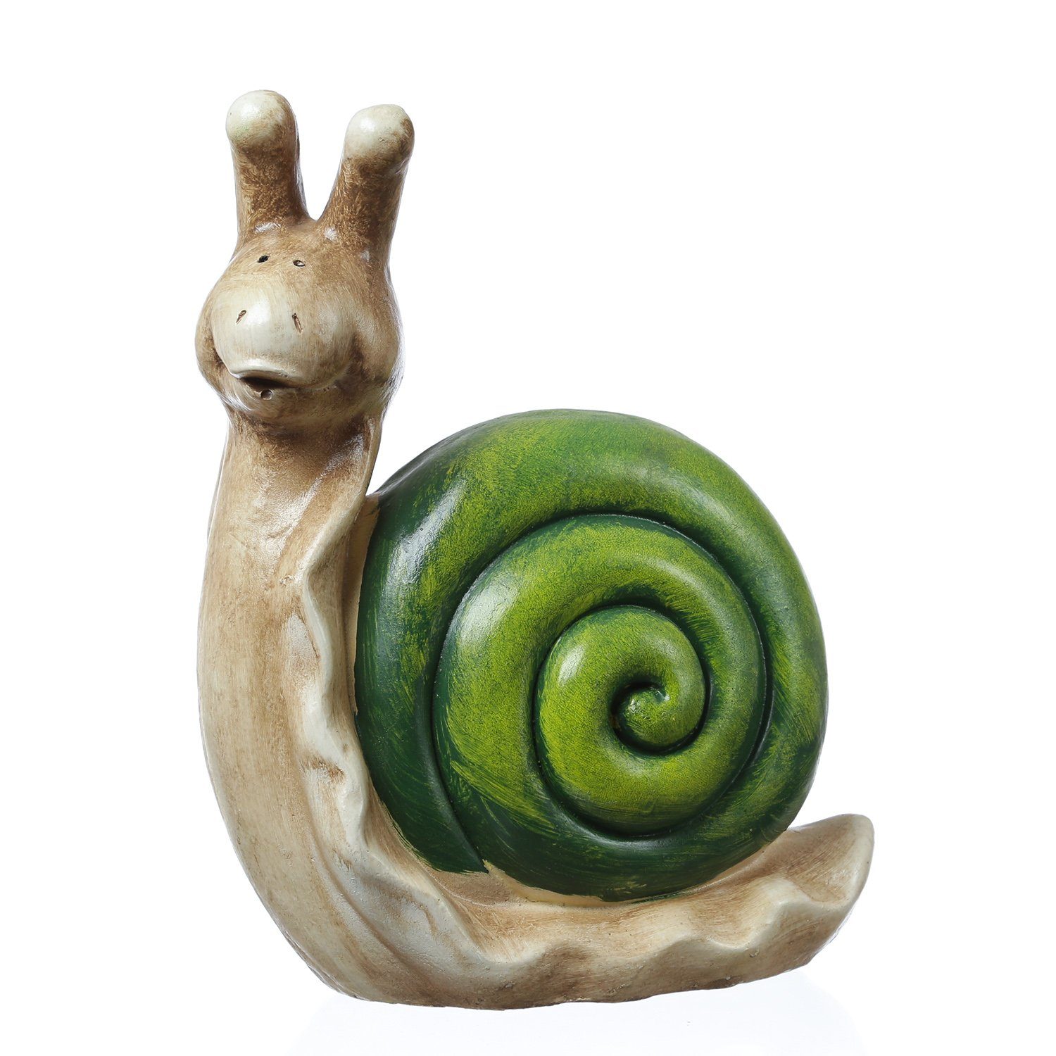 Dekofigur Tierfigur Speedy grün, Garten MARELIDA für Gartenfigur H:33cm Schnecke (1 St) Gartenfigur
