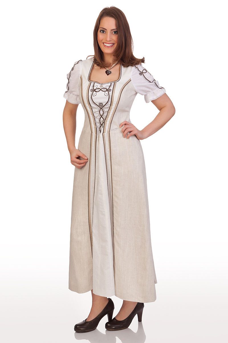 SPIETH & WENSKY Dirndl Landhauskleid - THEMSE - natur, schwarz mehr
