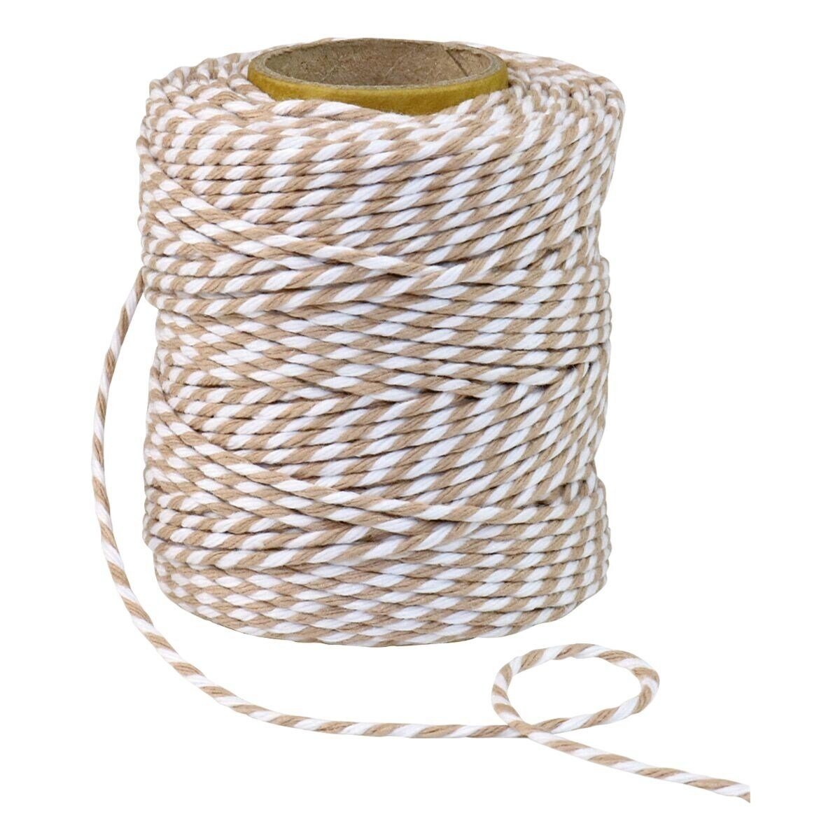 PRÄSENT Geschenkband, 2 mm x 50 m, Baumwollkordel