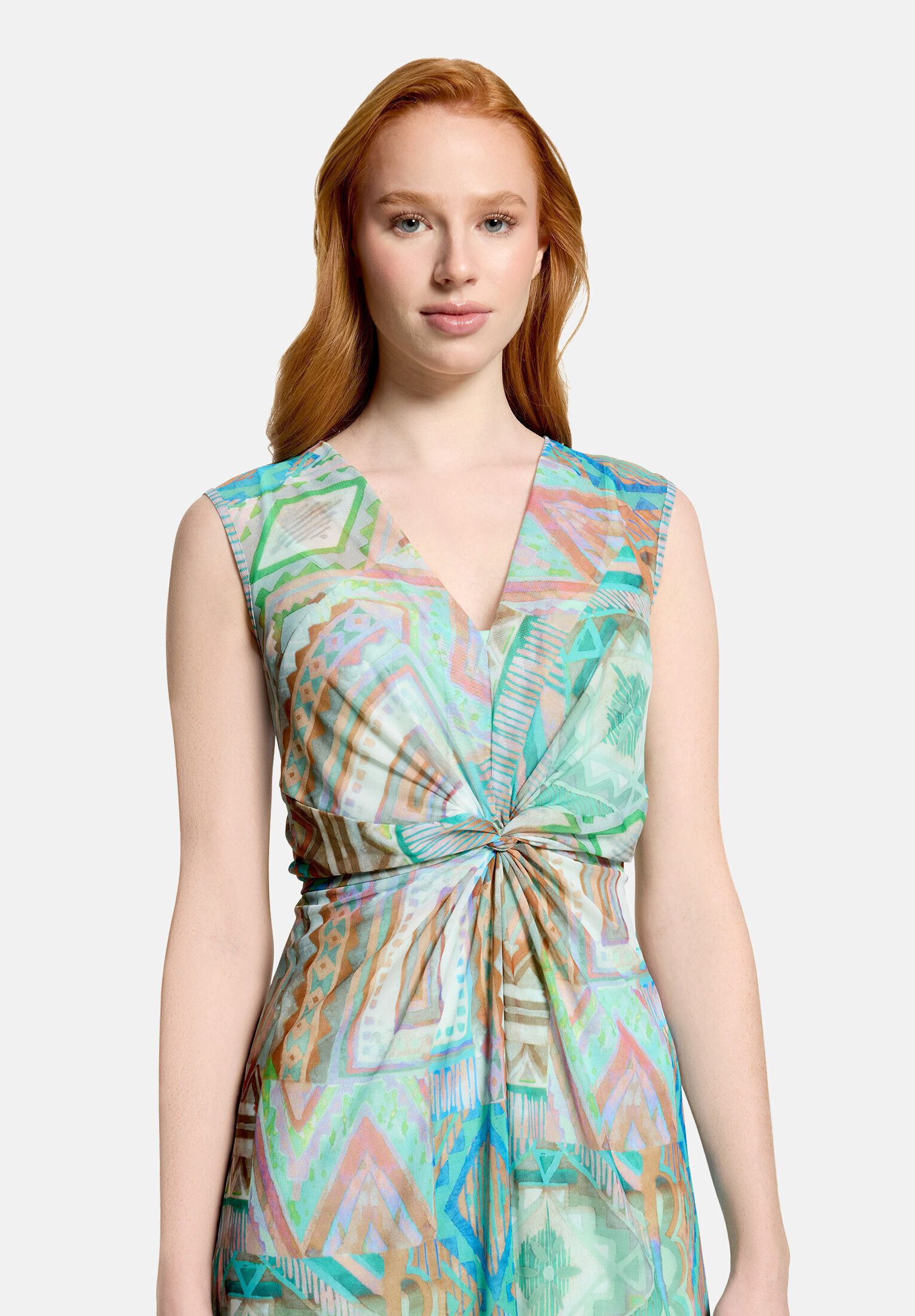 Cartoon Midikleid Damen ohne Arm
