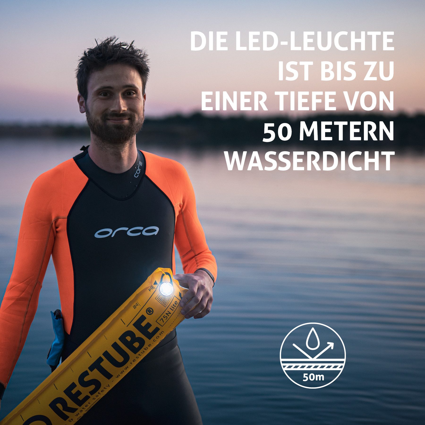 Restube LED-Leuchte Wasserdichtes Sicherheitslicht, LED-Licht, ideal zum La günstig online kaufen