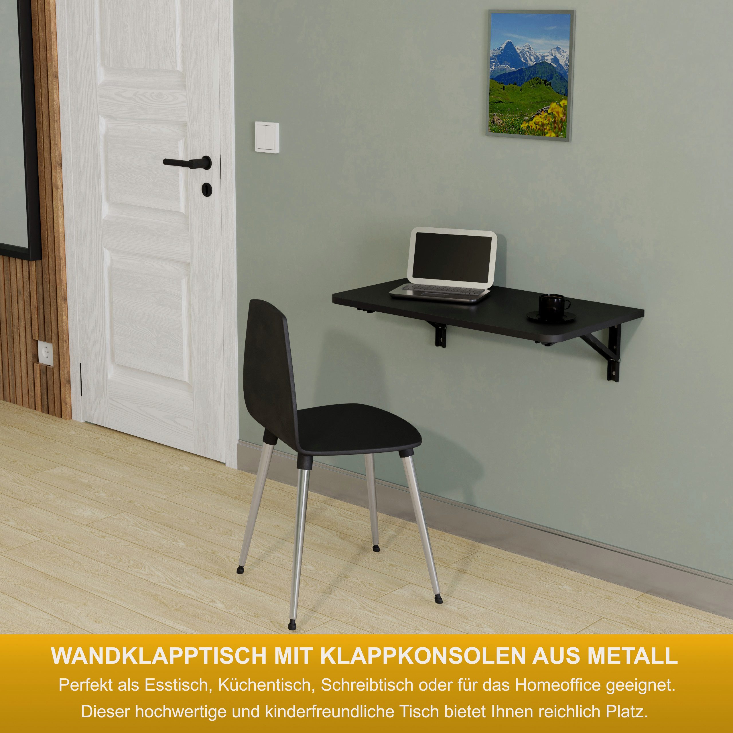 KDR Produktgestaltung Klapptisch 70x40 Wandklapptisch Esstisch günstig online kaufen