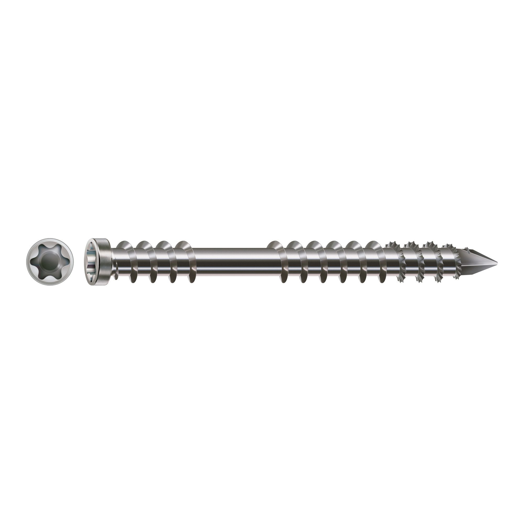 SPAX Schraube Spax Terrasse 5 x 60 mm Zylinderkopf T-STAR plus Fixiergewinde CUT-Spi