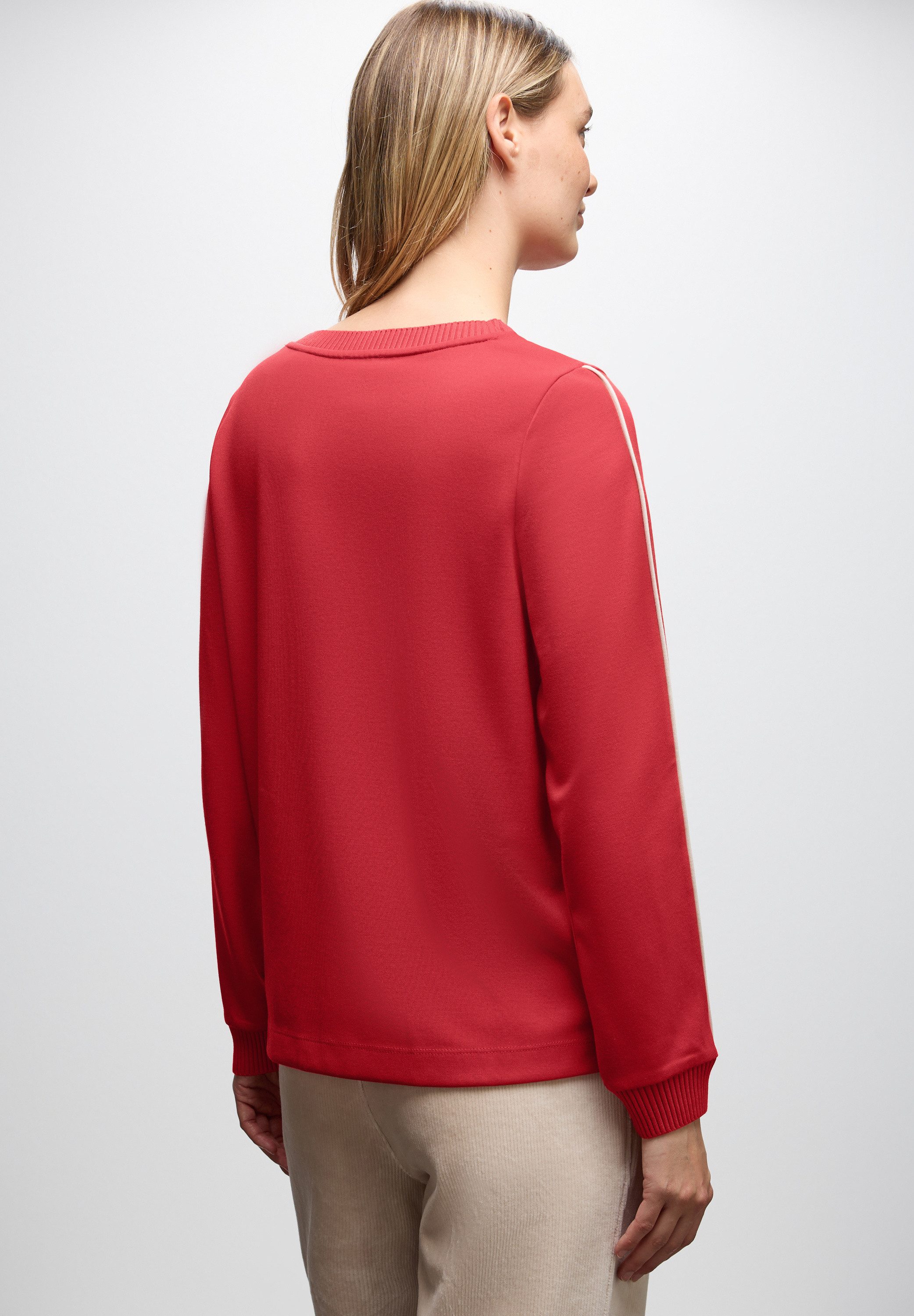 STREET ONE Langarmshirt mit U-Boot-Ausschnitt