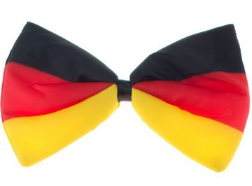 Karneval-Klamotten Kostüm Deutschland Seppl Hut mit Fliege schwarz rot gold, Weltmeisterschaft WM EM Fan Artikel Fußball Party