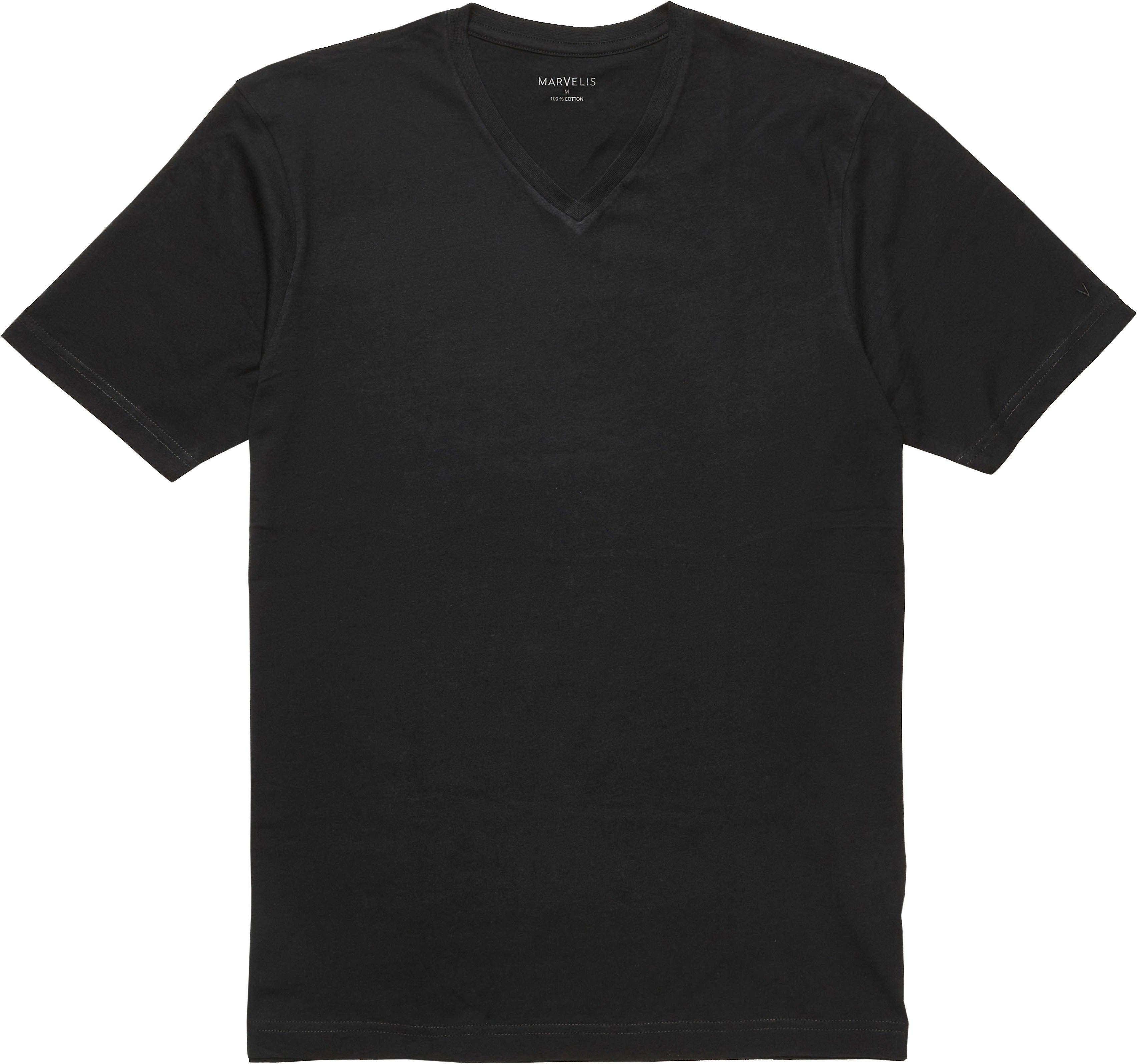 MARVELIS V-Shirt (2-tlg) V-Ausschnitt, Doppelpack, regular fit, Basic, Unte günstig online kaufen
