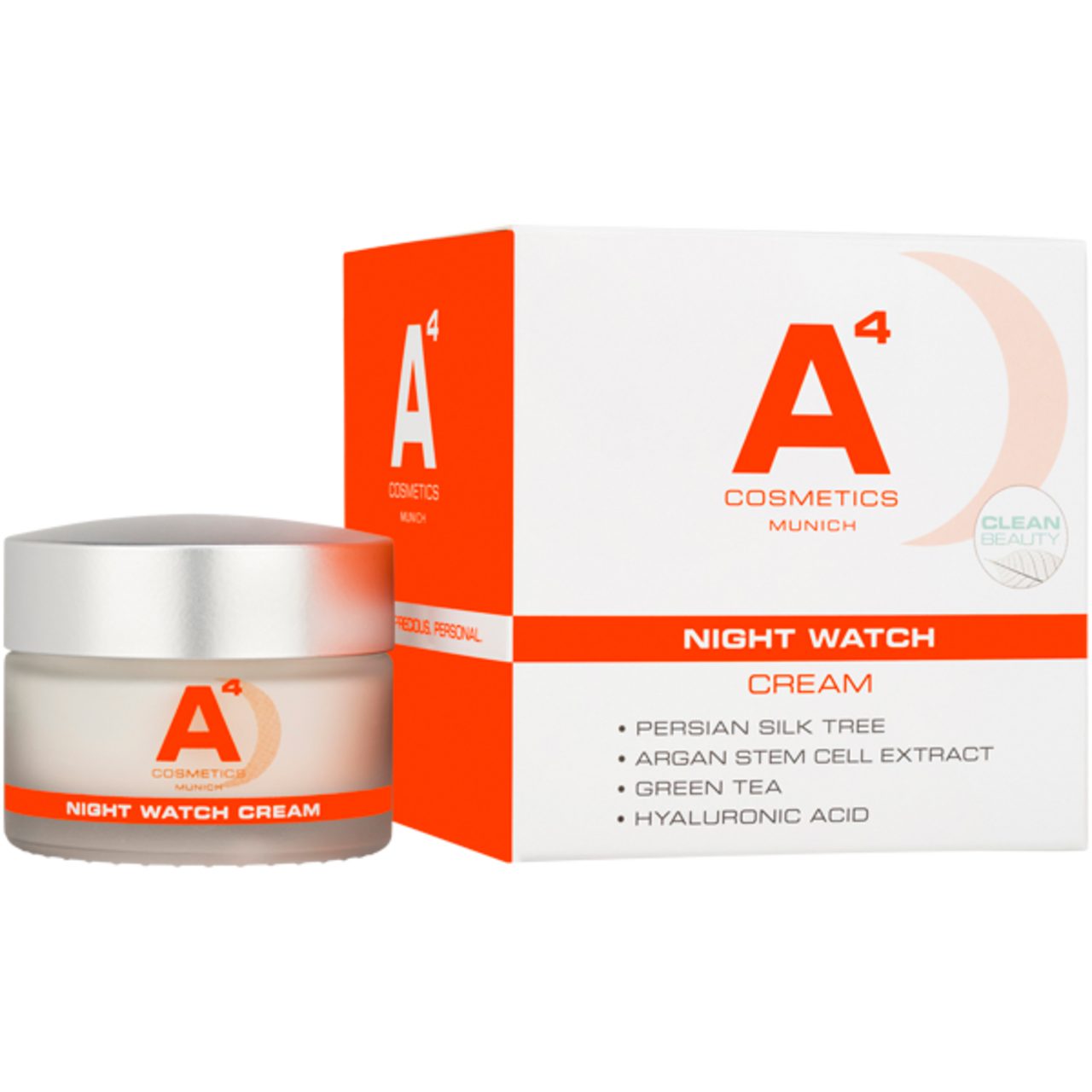 A4 Cosmetics Nachtcreme Night Watch, Alle Hauttypen