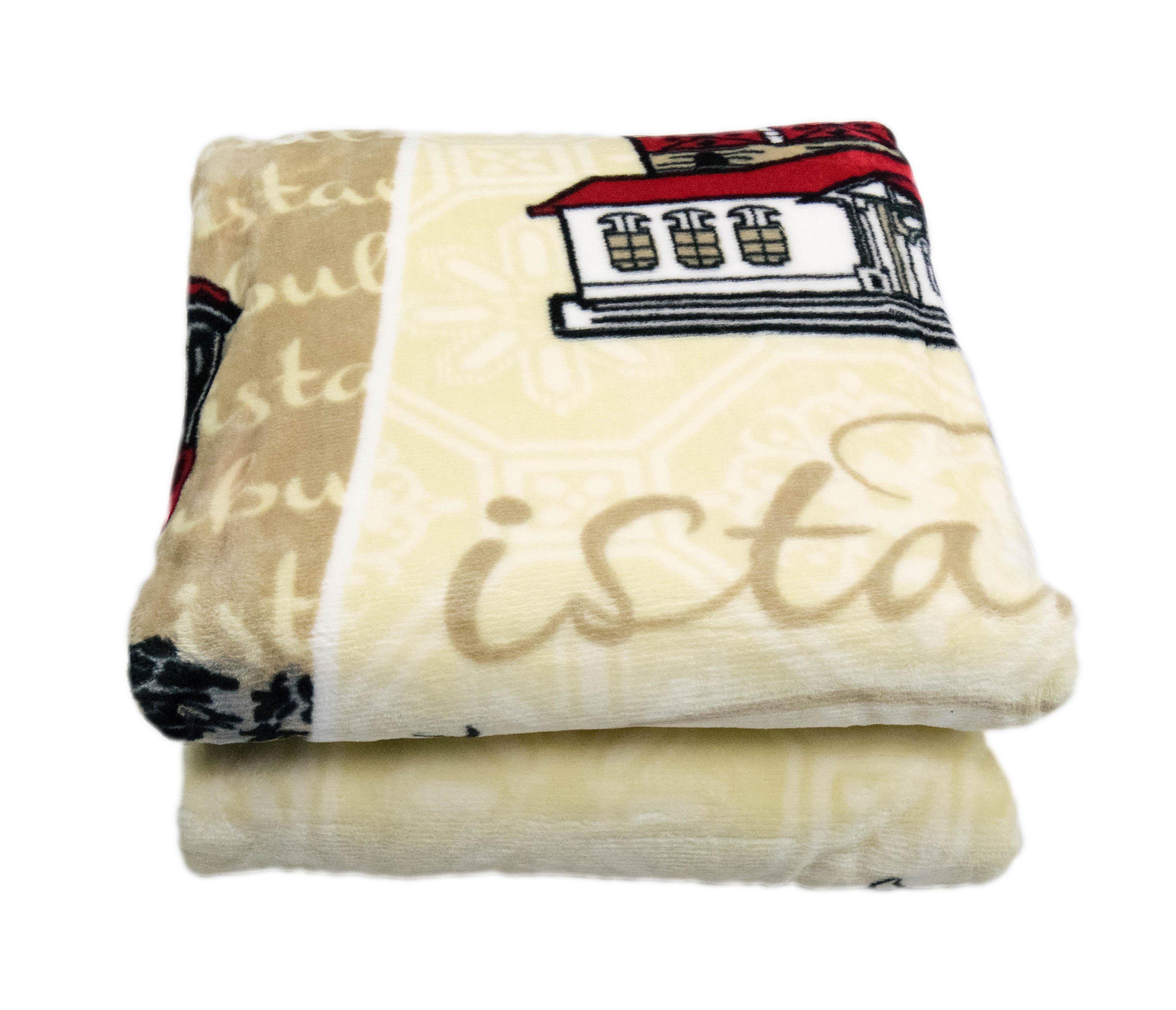 TeppichHome24 Tagesdecke Wohndecke mit Istanbul Design in Taupe