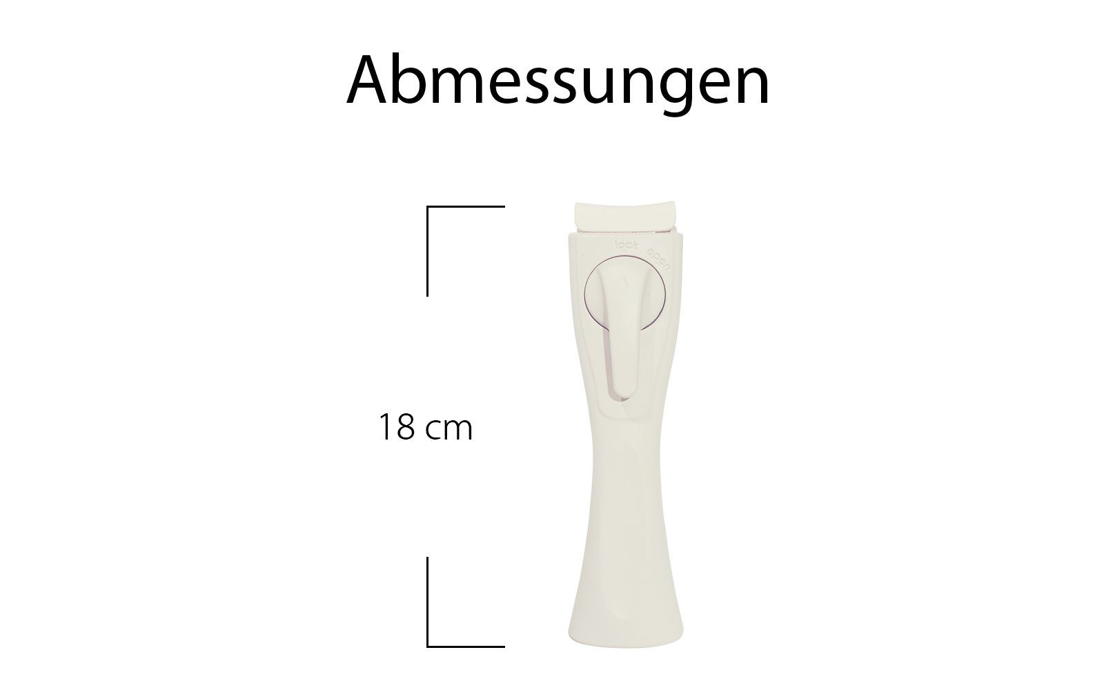 NEOFLAM® Pfannengriff MIDAS Plus abnehmbarer Universalgriff - Sand (1-St), Abnehmbarer Universalgriff, Einfaches Öffnen/Schließen, Hitzebeständig