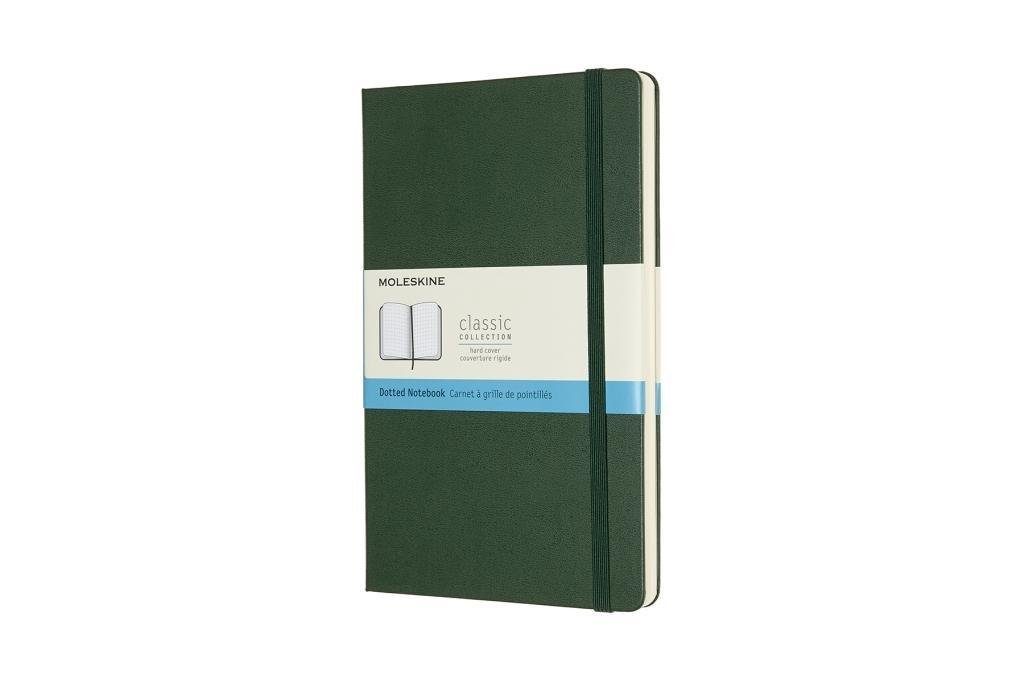 MOLESKINE Notizbuch Moleskine Notizbuch, Large, A5, Punktraster, Hard Cover, Myrtengrün