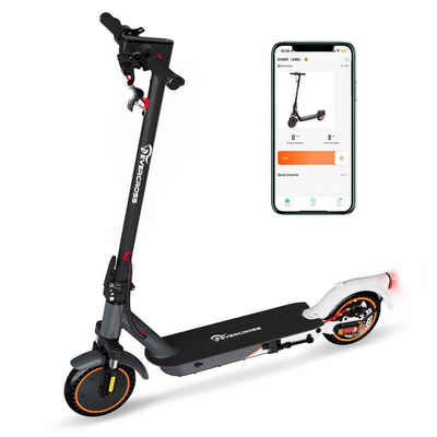 EVERCROSS TECH E-Scooter EV85F mit Straßenzulassung (ABE), 8,5'' klappbarer Elektroroller, mit APP, 7,8AH AKKU, 400W Motor, 15KG Gewicht, Zwei Stoßdämpfer